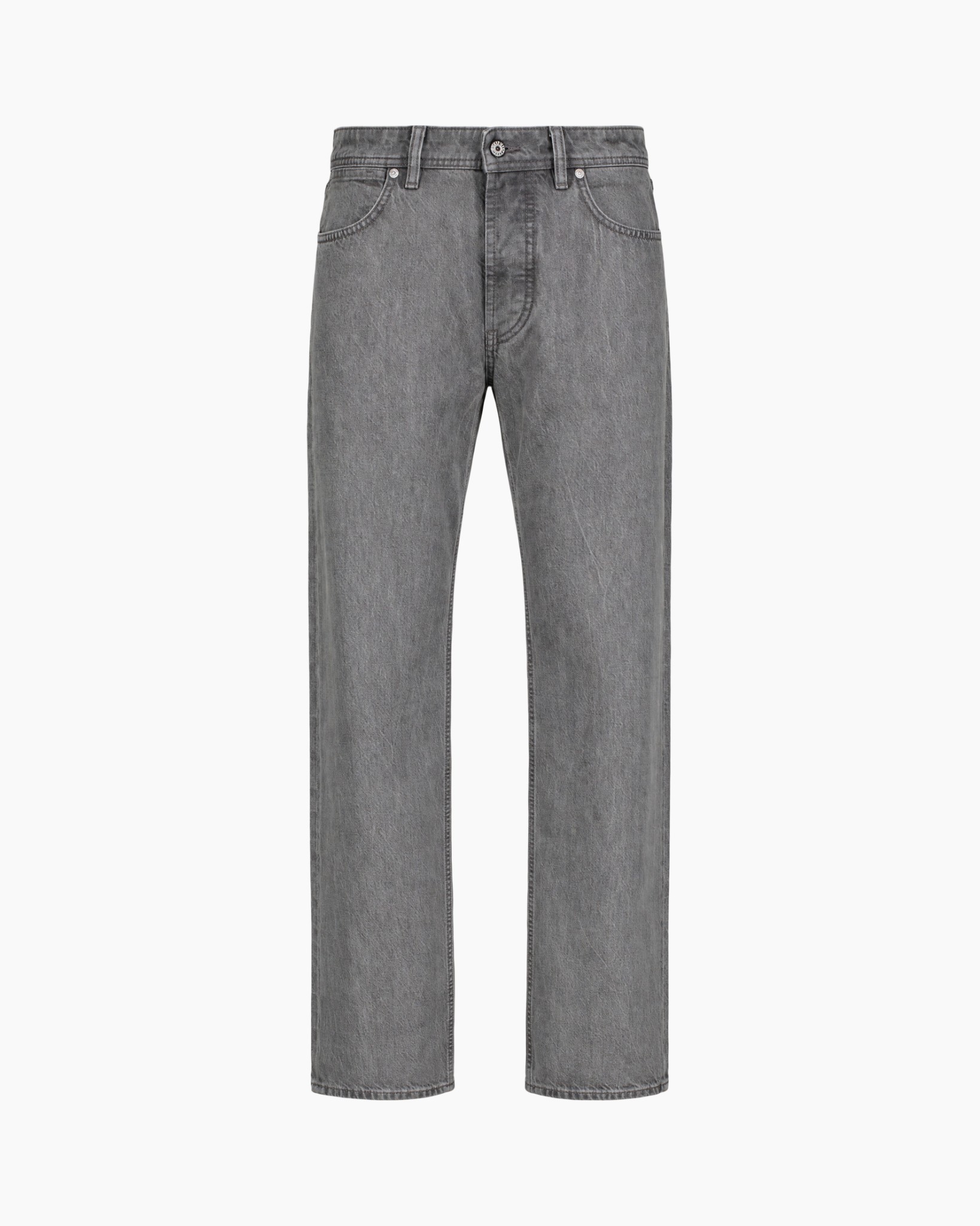 spijkerbroek, broek, grijs, denim, rechtmodel