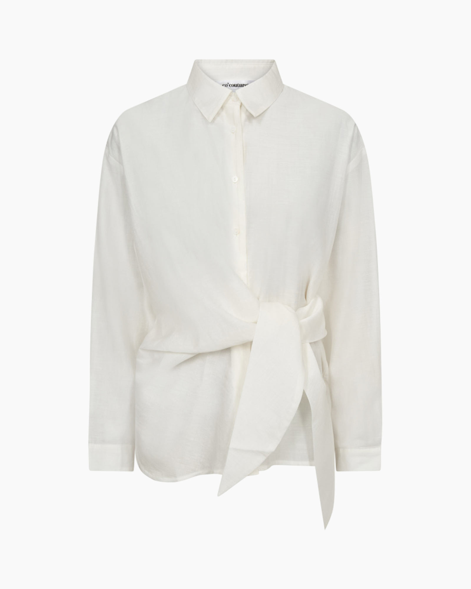 T-shirt Korte Mouw Idina Tie Off White