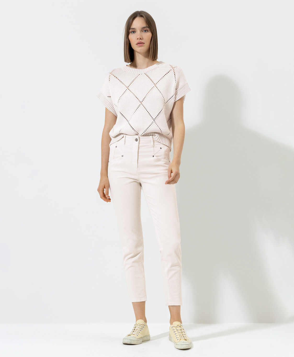 Luisa Cerano Broek 678499/2198-0 Beige