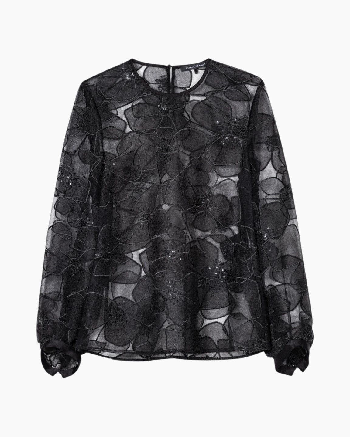 Blouse 238637/3804-0 Zwart dessin