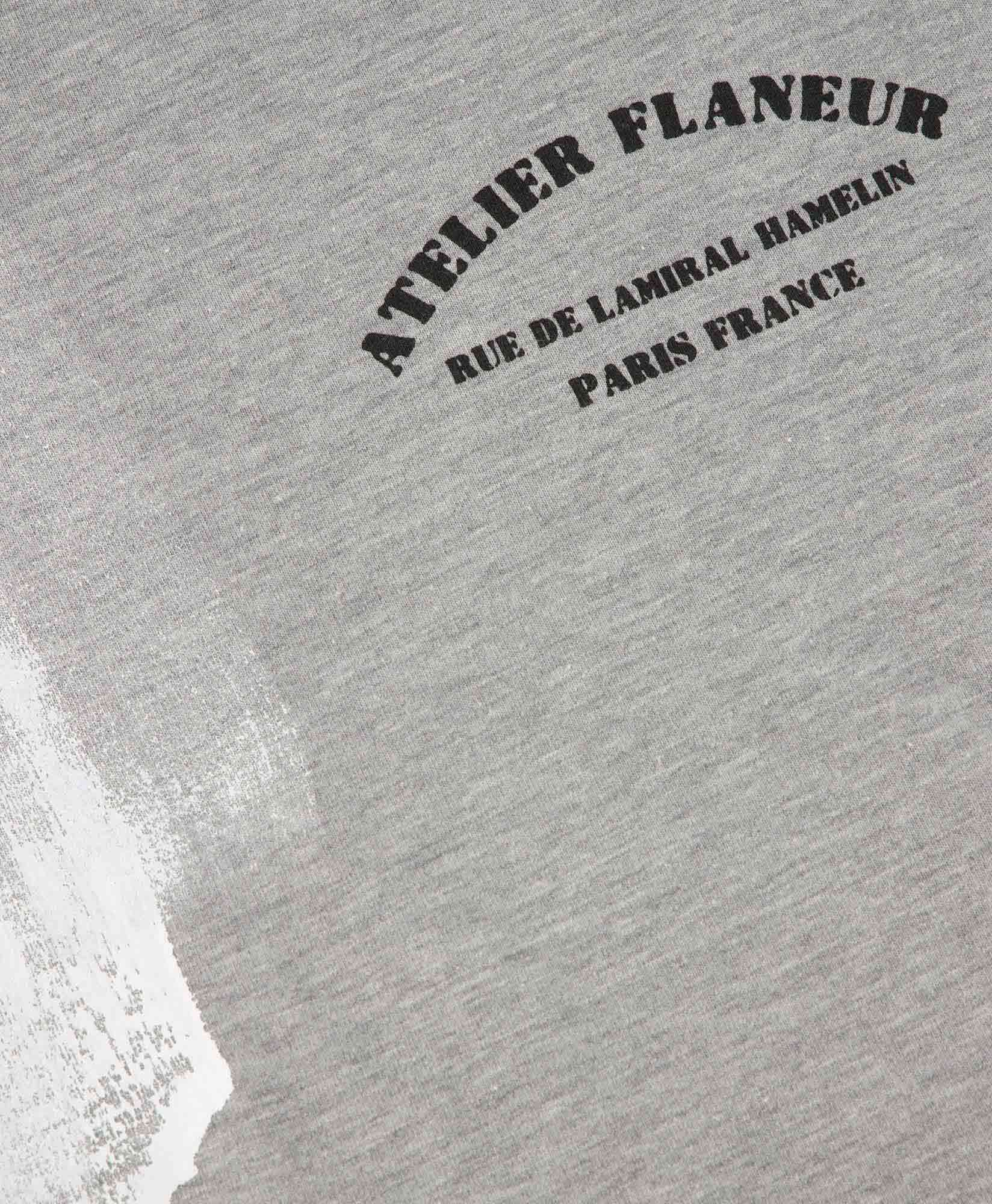 Flaneur Homme T-shirt Korte Mouw Atelier T-shirt W Grijs