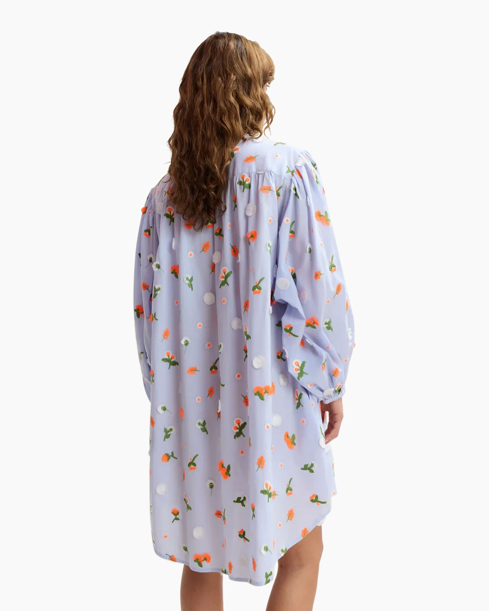 jurk, kleding, voorjaarsprint, langemouw, drukwerk