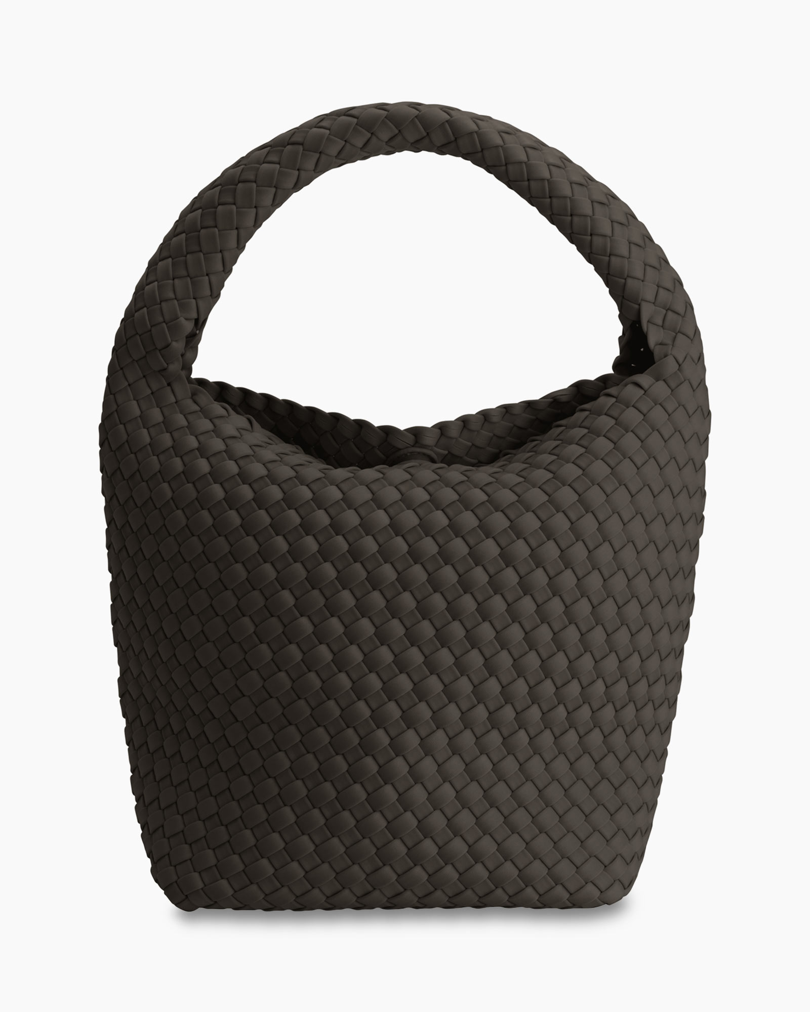 Schouder/hand Tas Bucket Donker Bruin