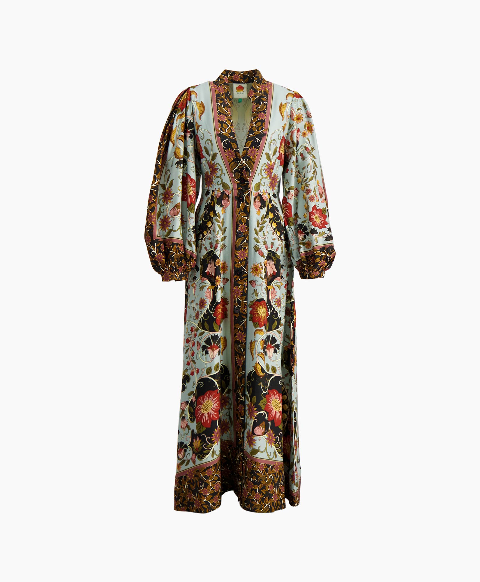 Jurk Flowing Beauty Maxi Blauw Jurk Flowing Beauty Maxi Blauw