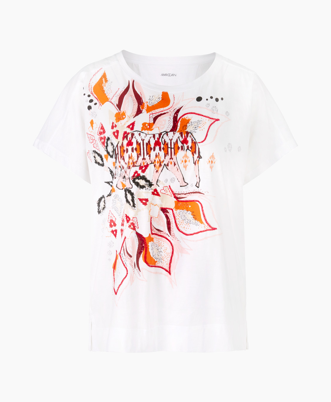 Marccain Collectie T-shirt Uc 48.48 J80 Wit