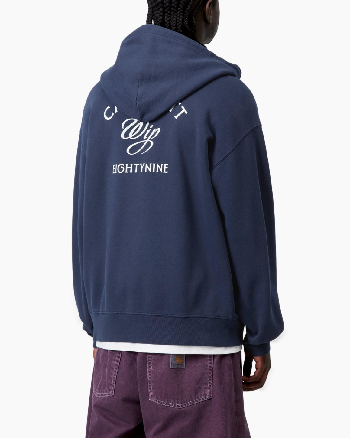 hoodie, open-zip, vest? no, marineblauw?