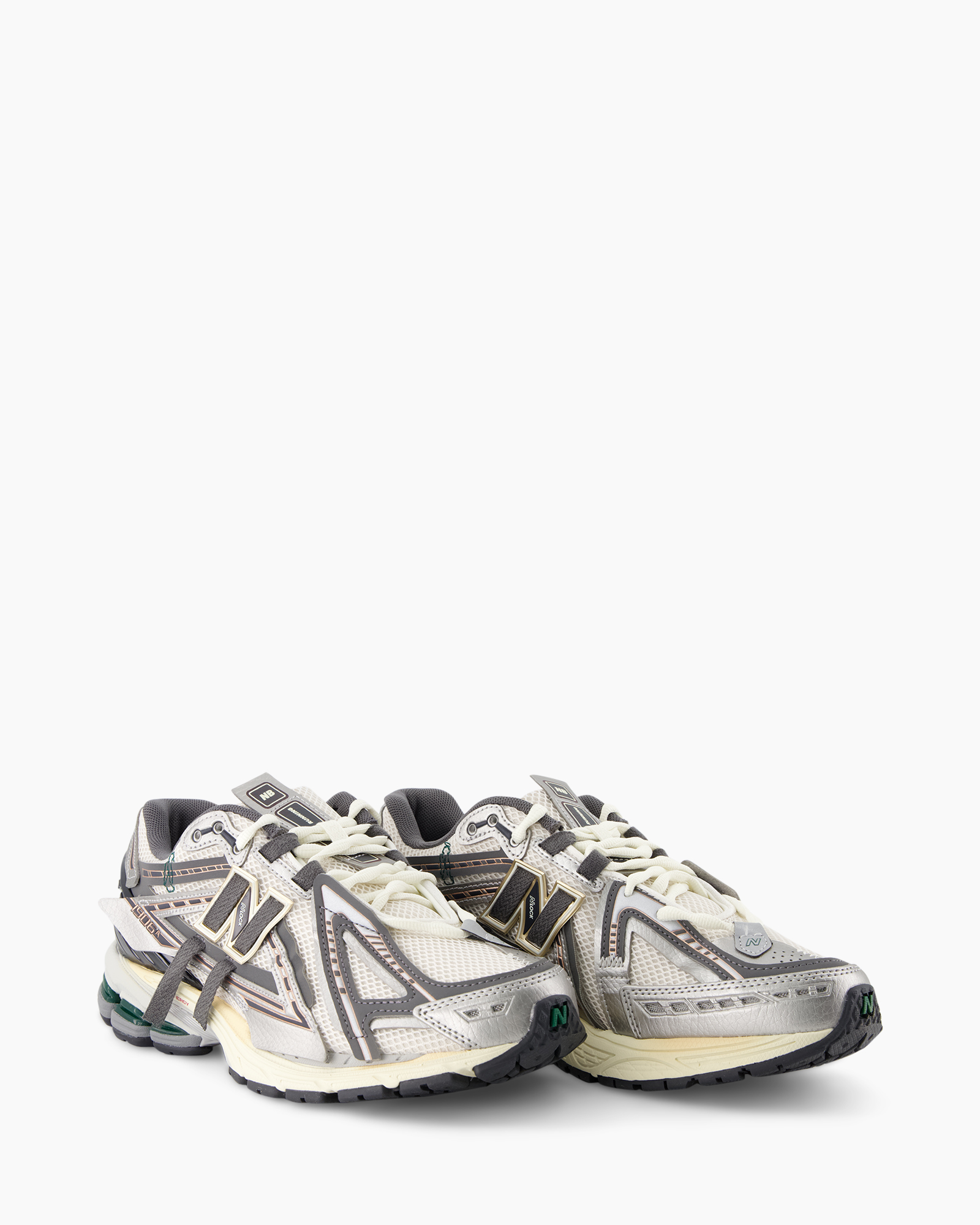 loopschoenen, sneaker, mesh bovenwerk, grijs, wit