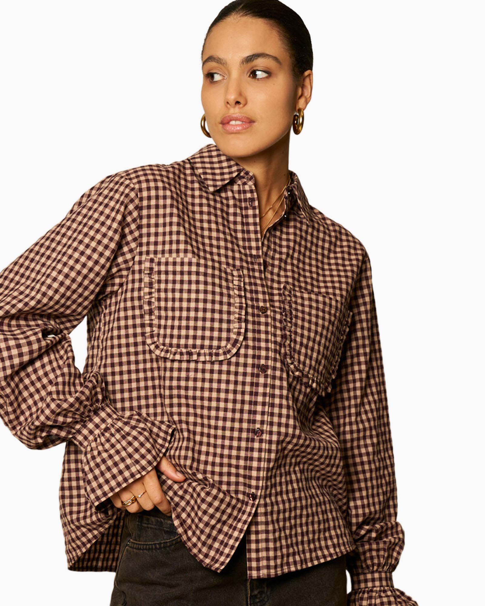 Kleding, Shirt, Blouse, Overhemd, Lange mouwen