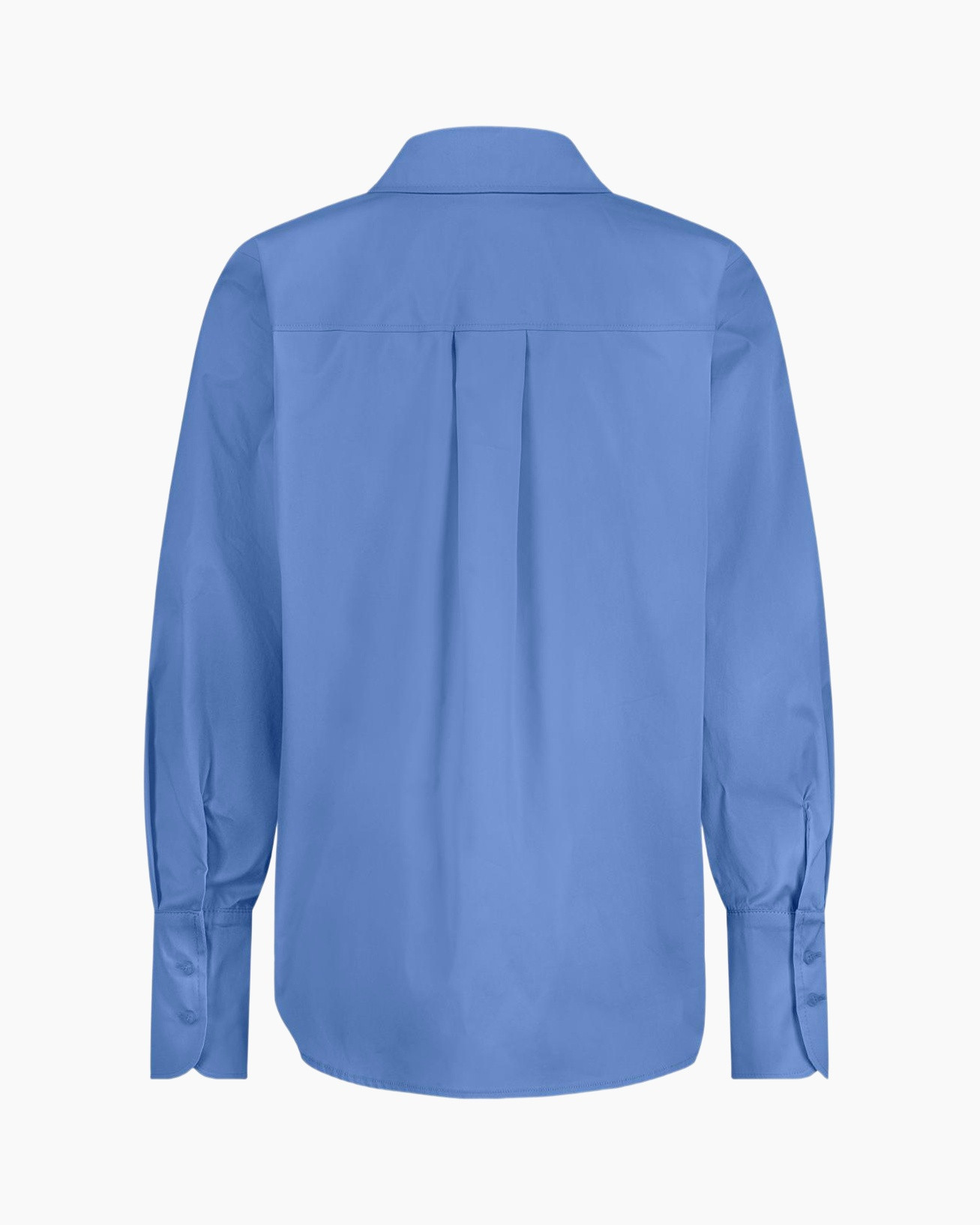 Blouse Mila Poplin Blouse Licht Blauw