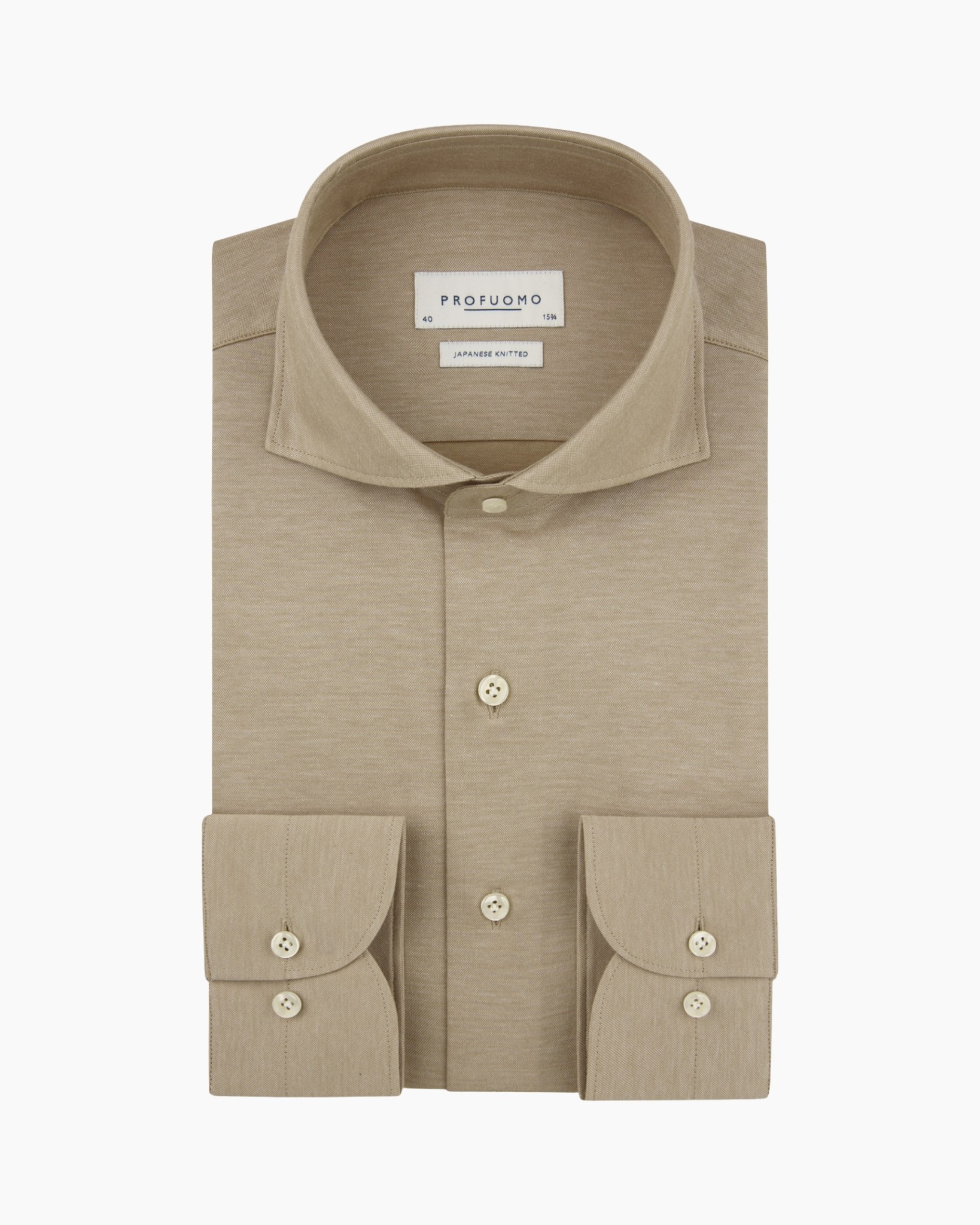 hemd, overhemd, langer mouw, knopen, beige