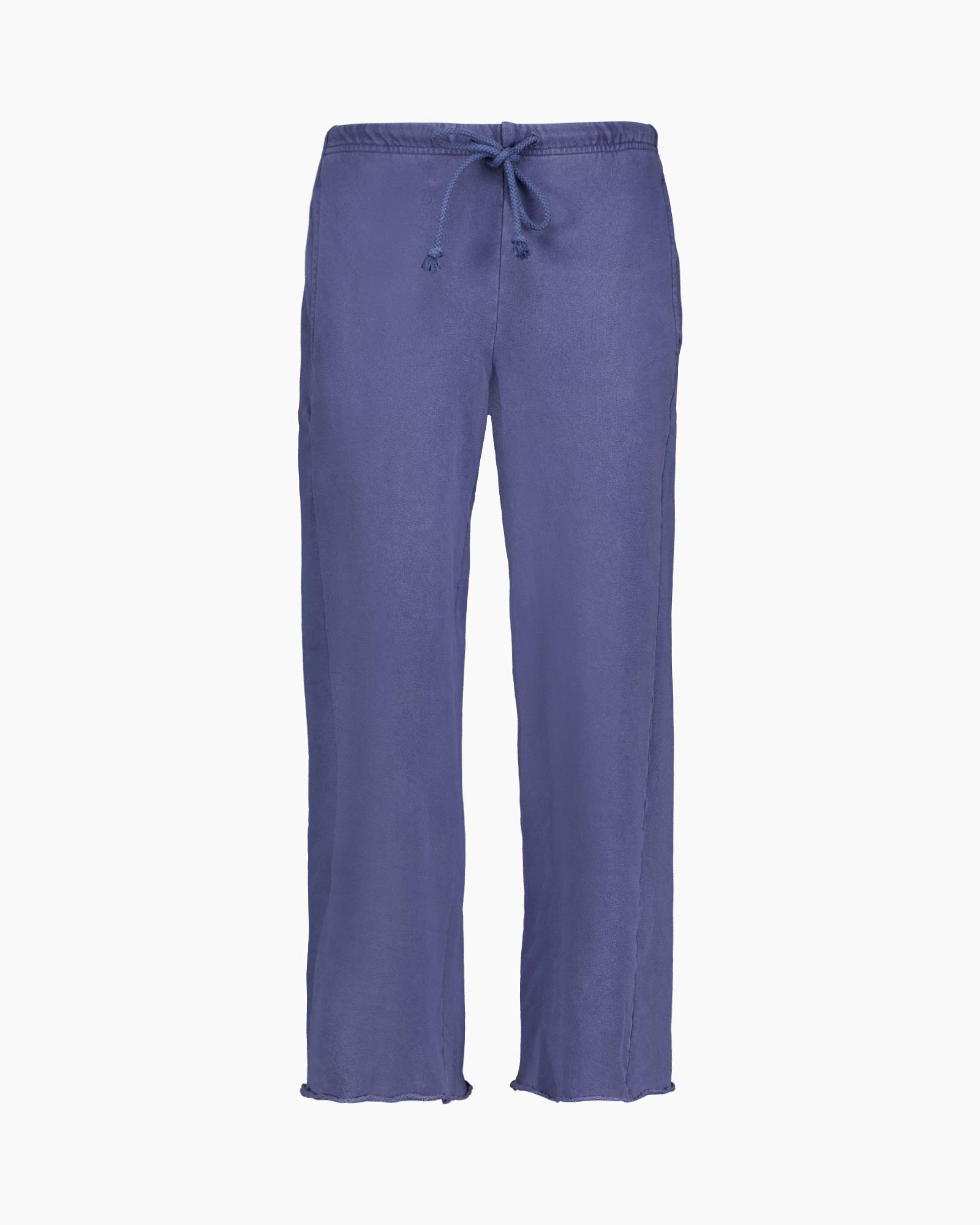 broek, touwtjes, linnen, blauw, rechtmodel