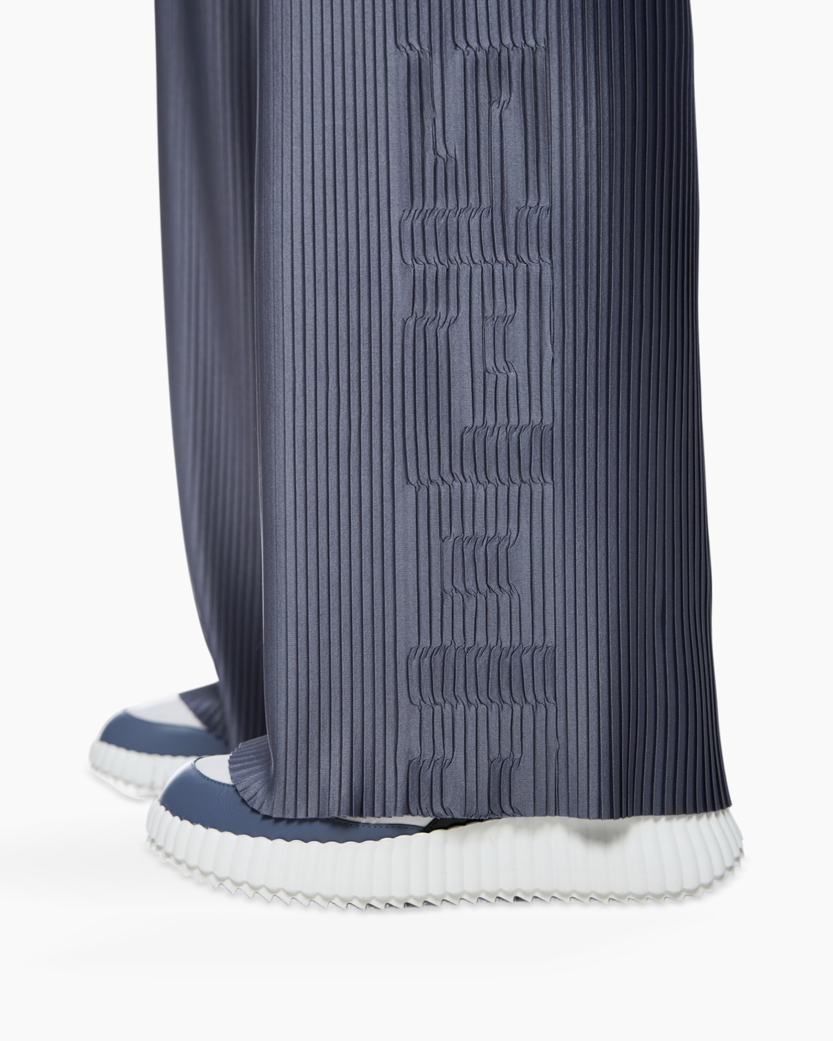 broeken, gestept, navy, wijd, textuur stof