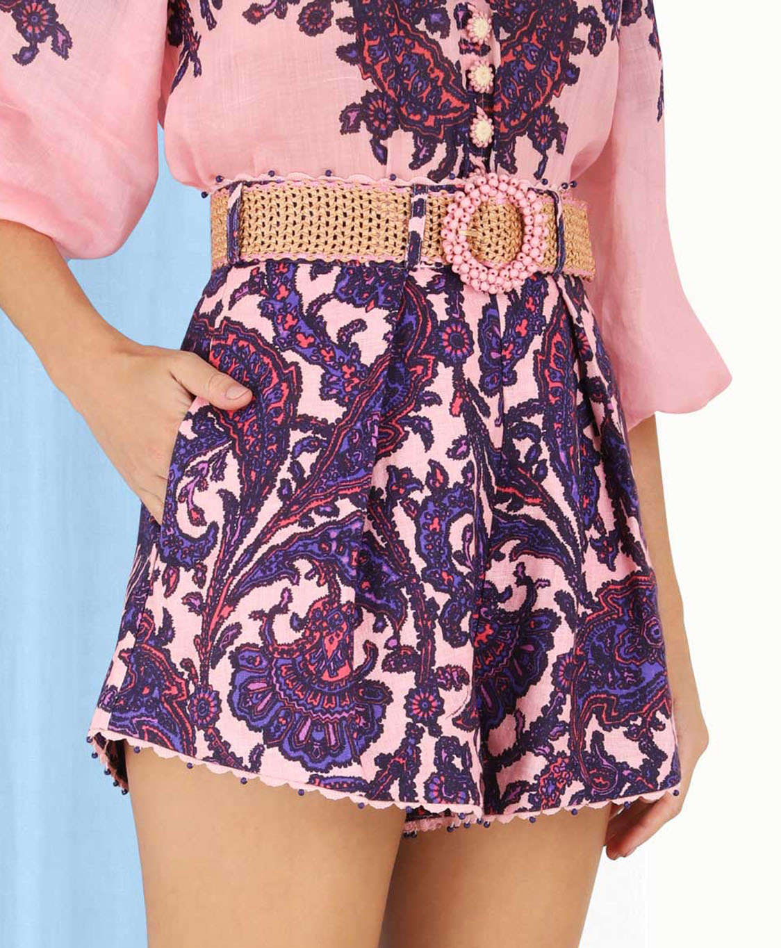 Zimmermann Korte Broek Tiggy Tuck Short Paars