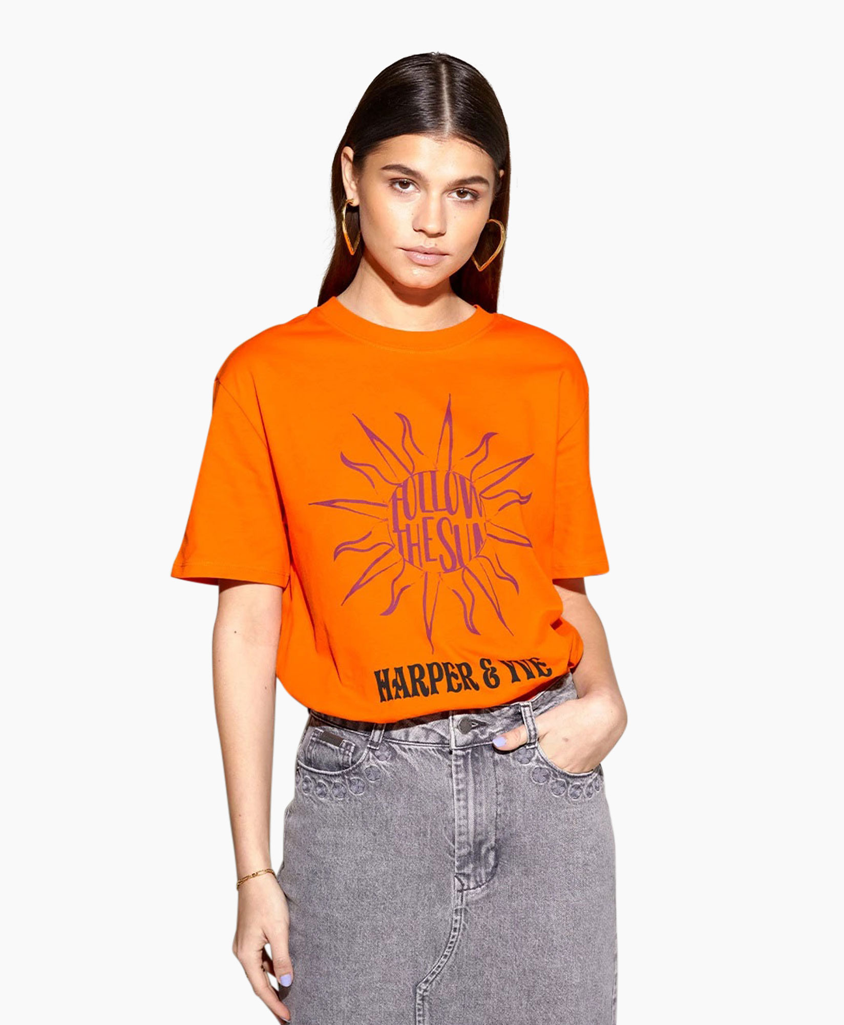 T-shirt Korte Mouw Followthesun-ss Oranje