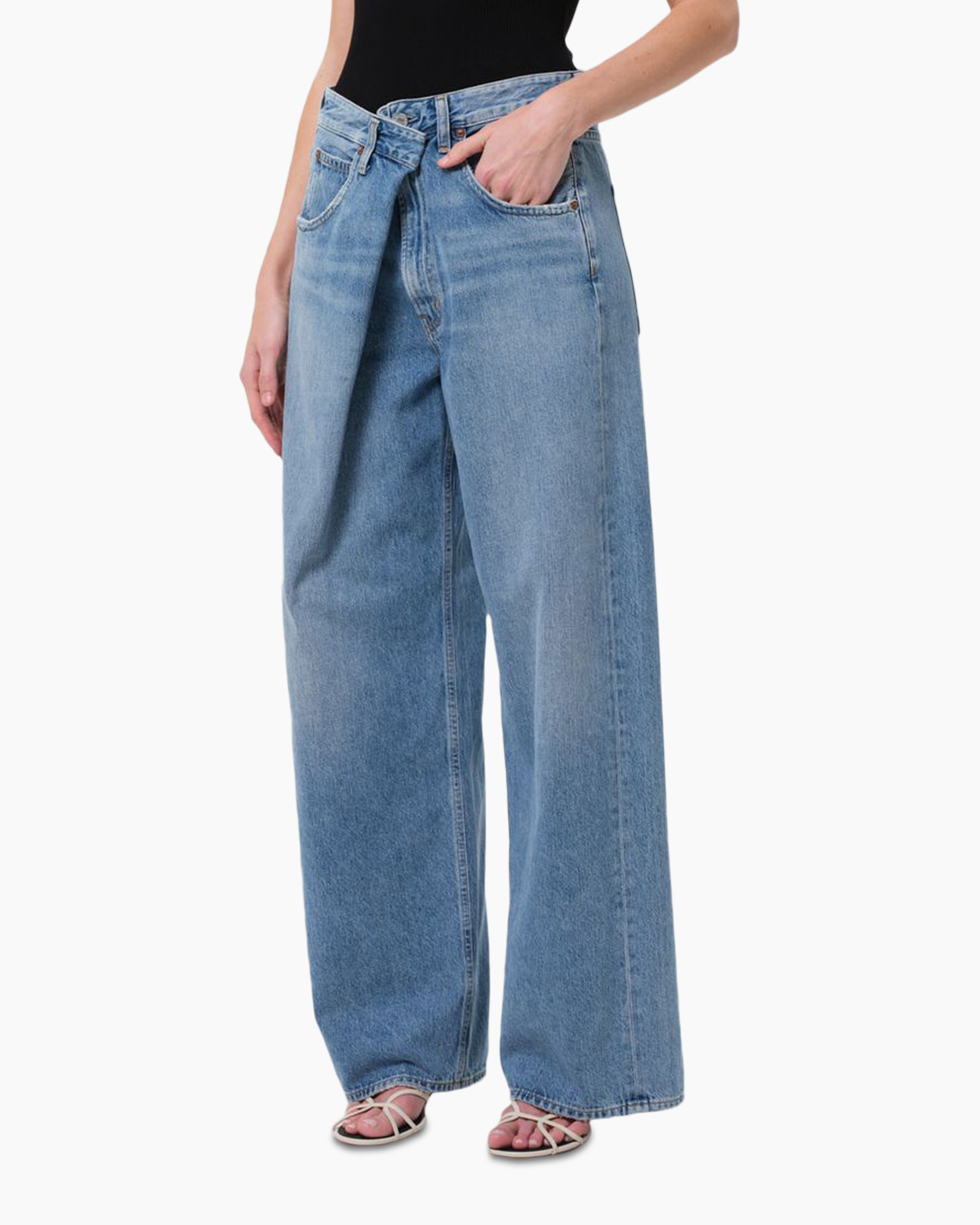 Jeans Vana Fold Blauw