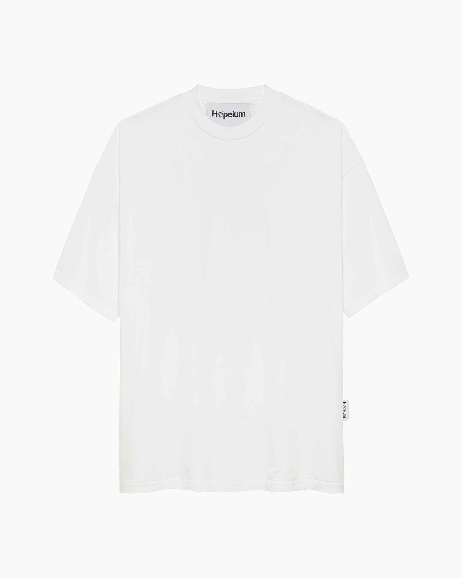 t-shirt, wit, oversized, korte mouwen, casual