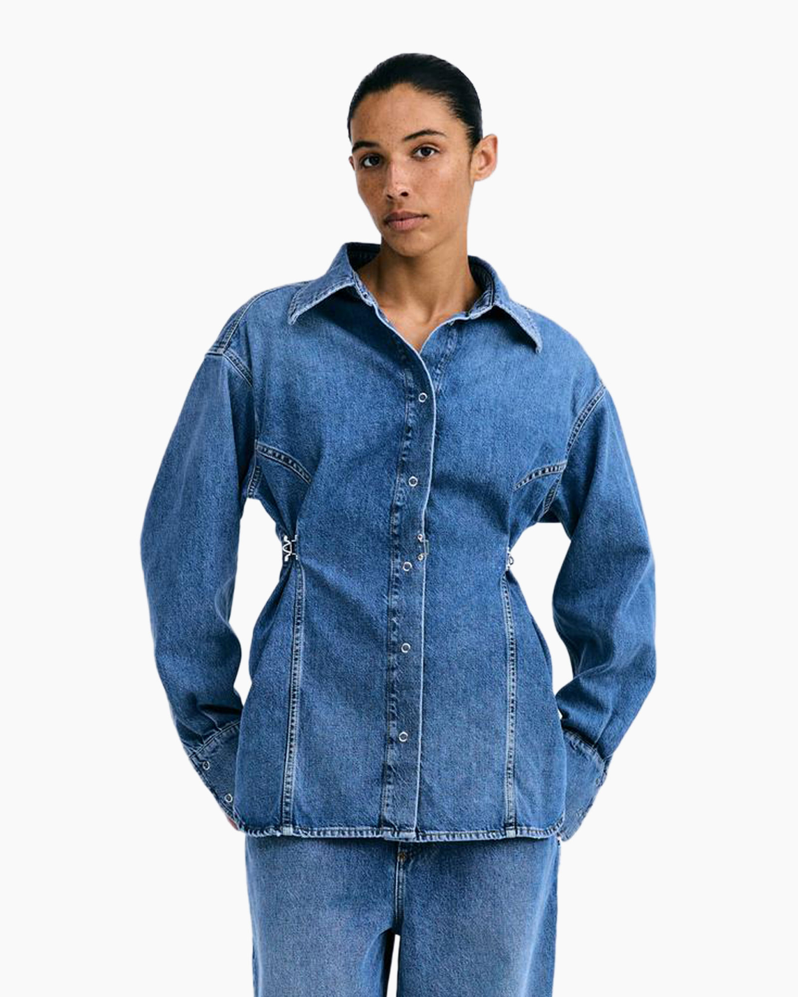 Broeken, Lange mouwen, Jeans, Shirt, Jas