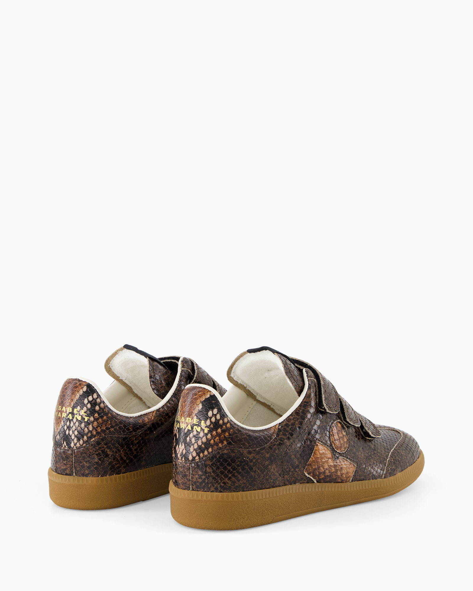sneakers, basketbal, laag ontwerp, bruin, slanghuid patroon