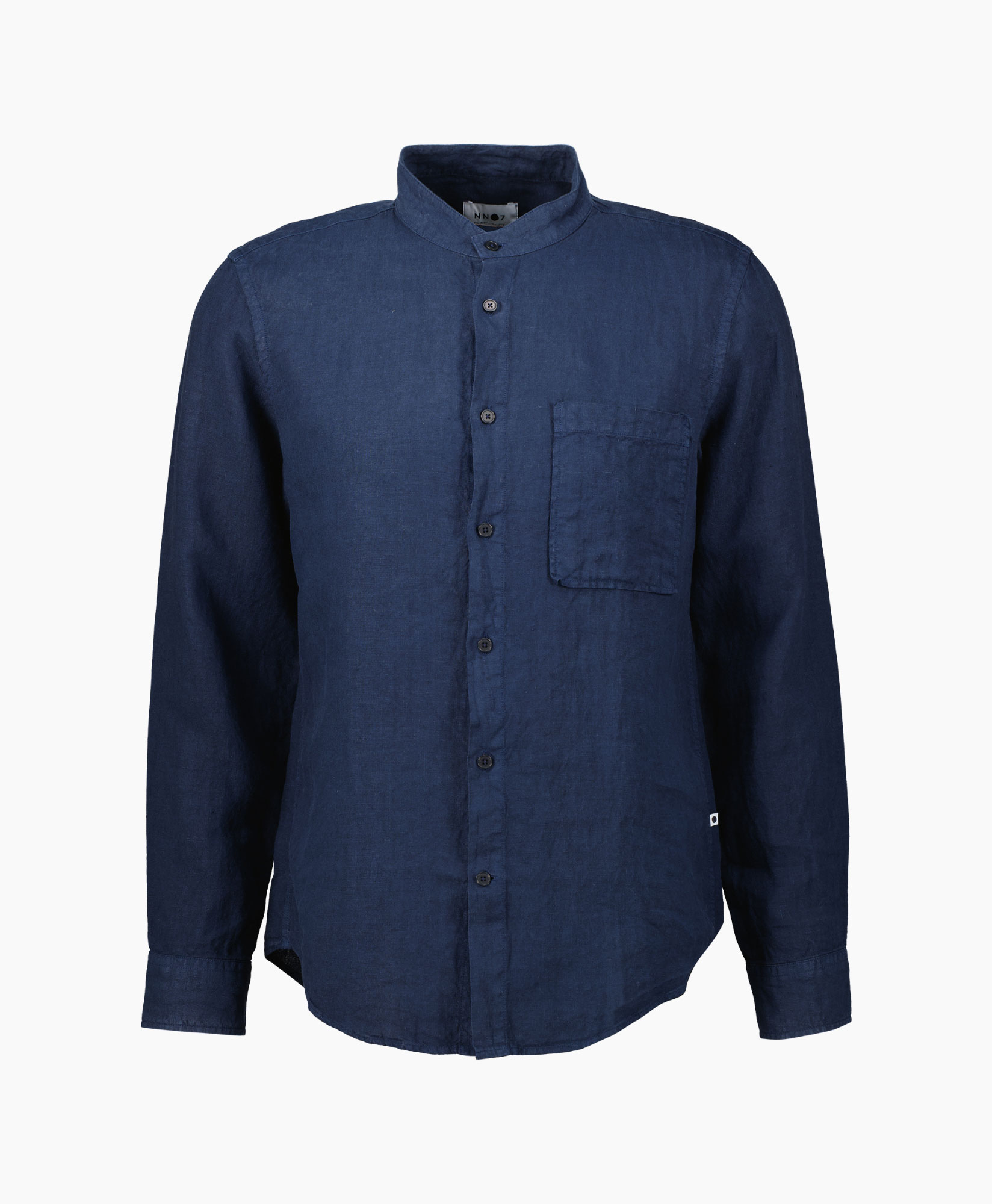 Nn07 Overhemd Shirt Eddie Donker Blauw