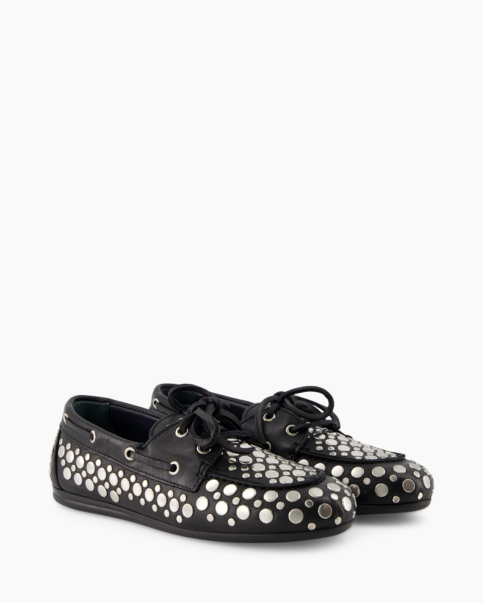 loafer, schoen, punten, leer, zwart