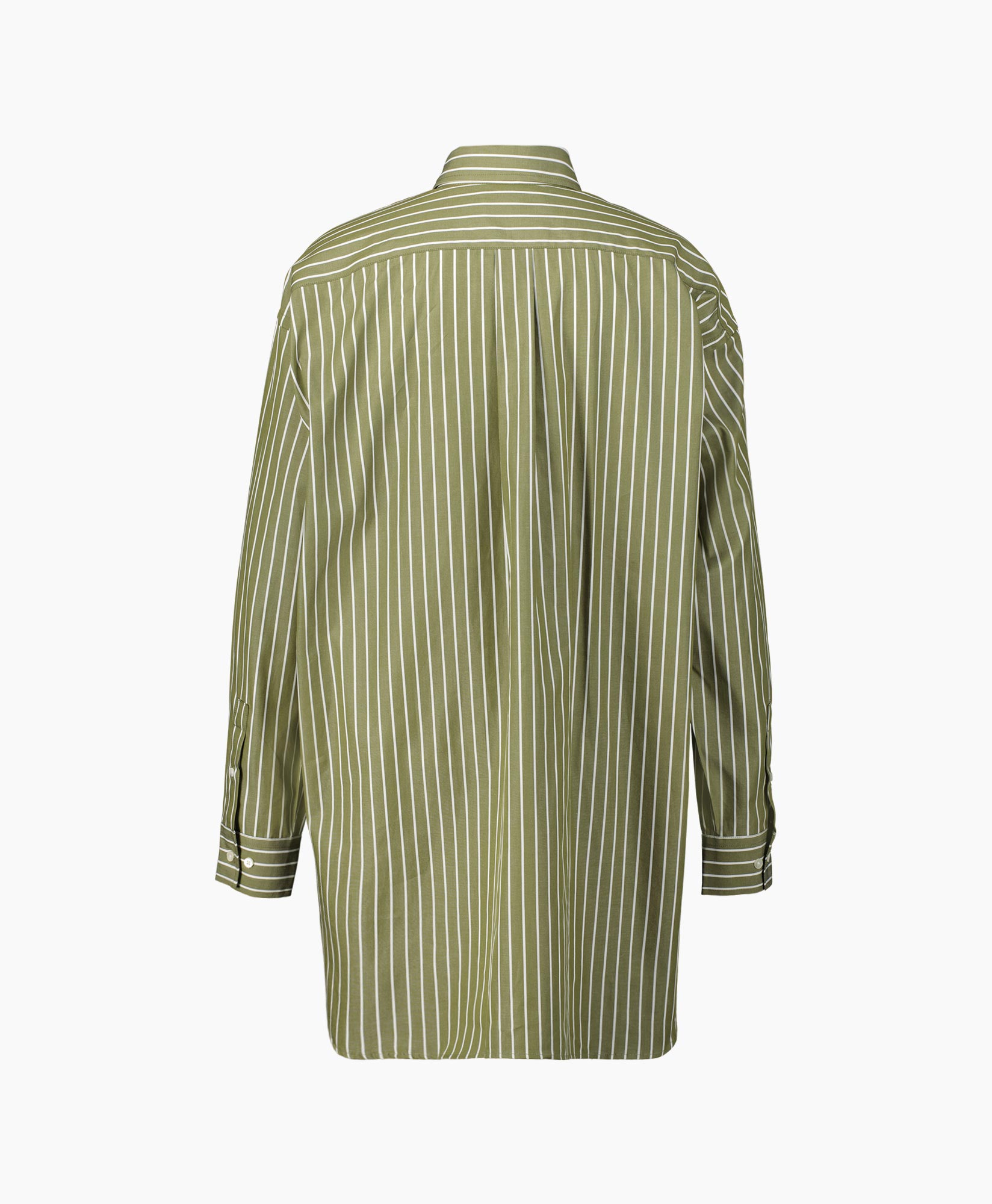 Closed Blouse Long Stripe Blouse Groen