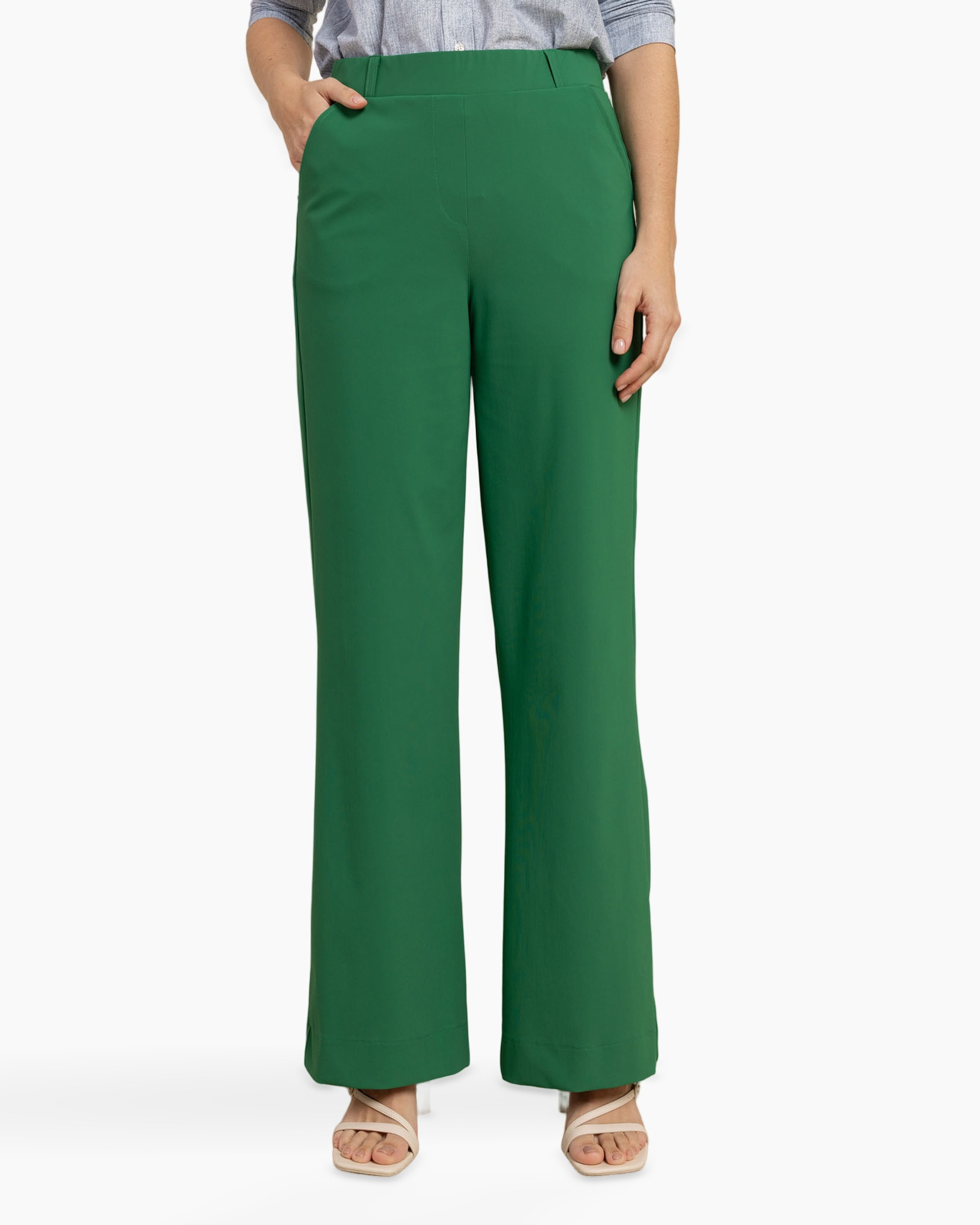 groene broek, wijd uitlopend, broeken, broek lengte?, pantalon