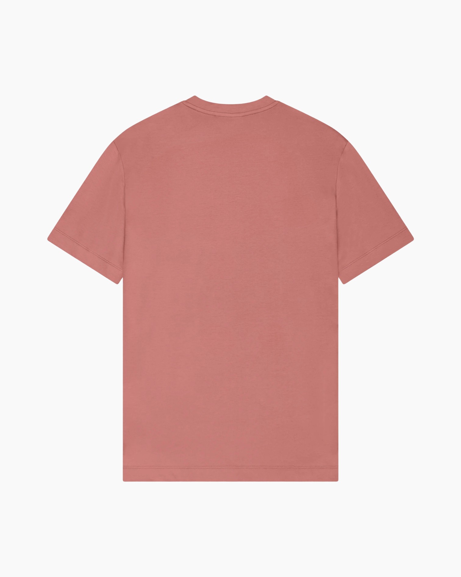t-shirt, korte mouw, roze, crewneck, effen