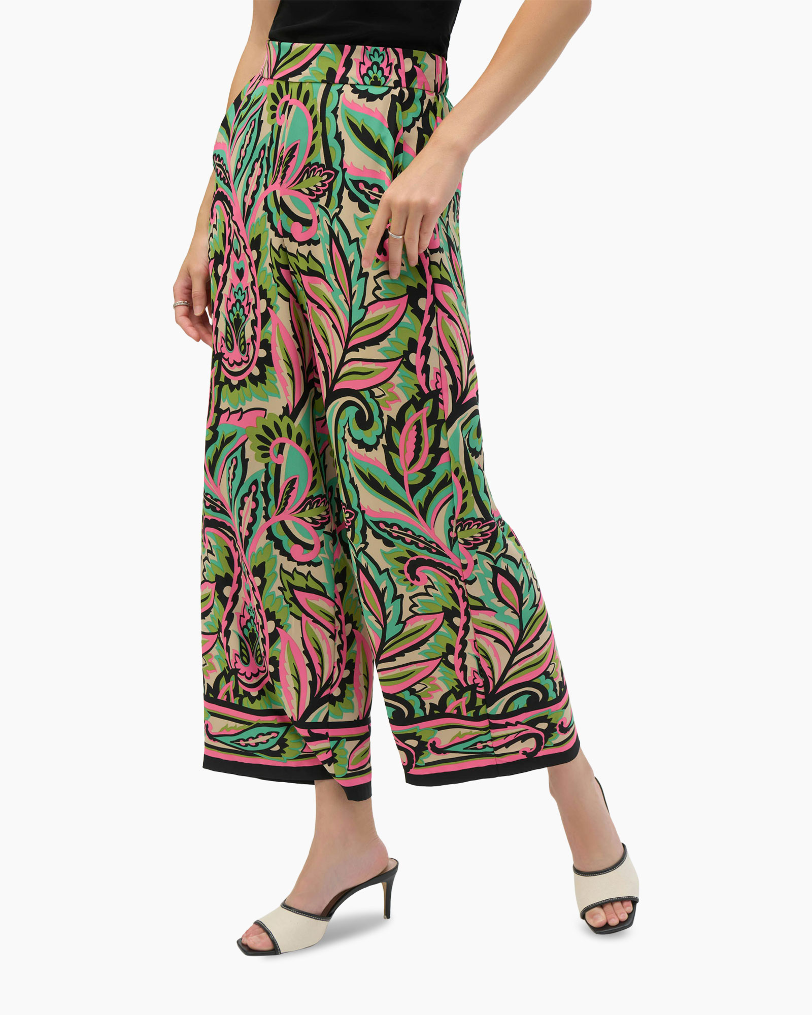 Broek Long Print Zwart
