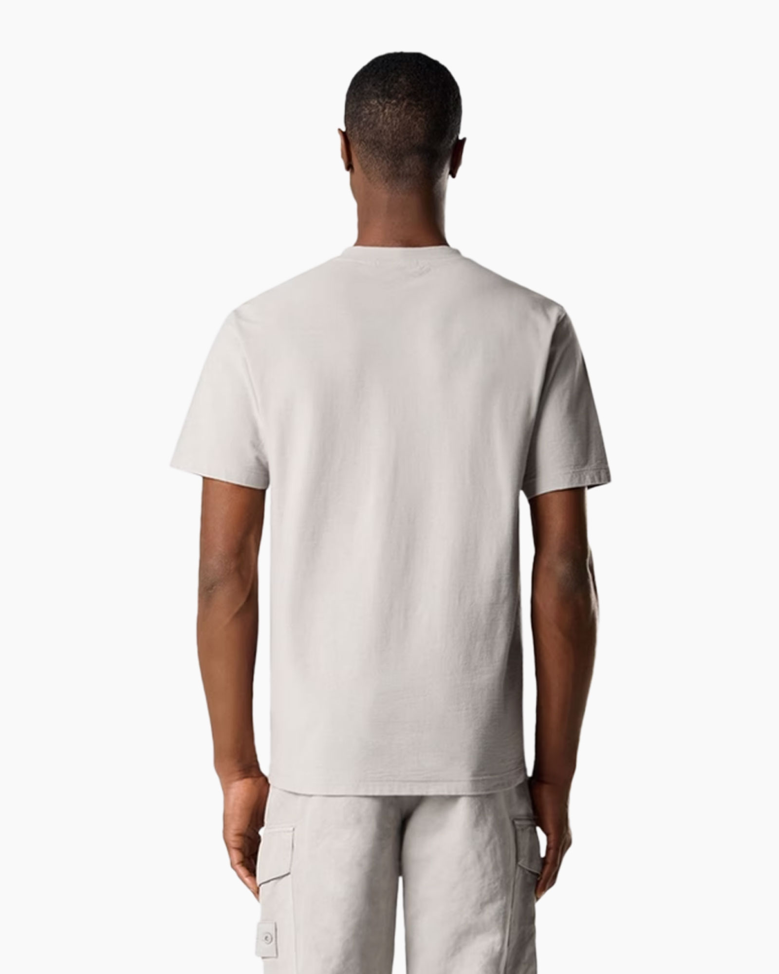 t-shirt, korte mouwen, kort mouwen, beige, éénde