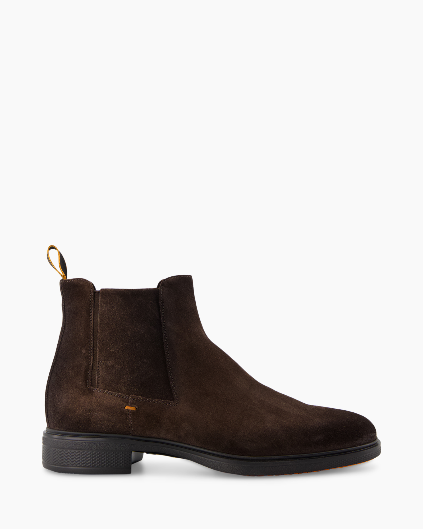 enkellaars, chealsea laars, suede, bruin, slaapkop