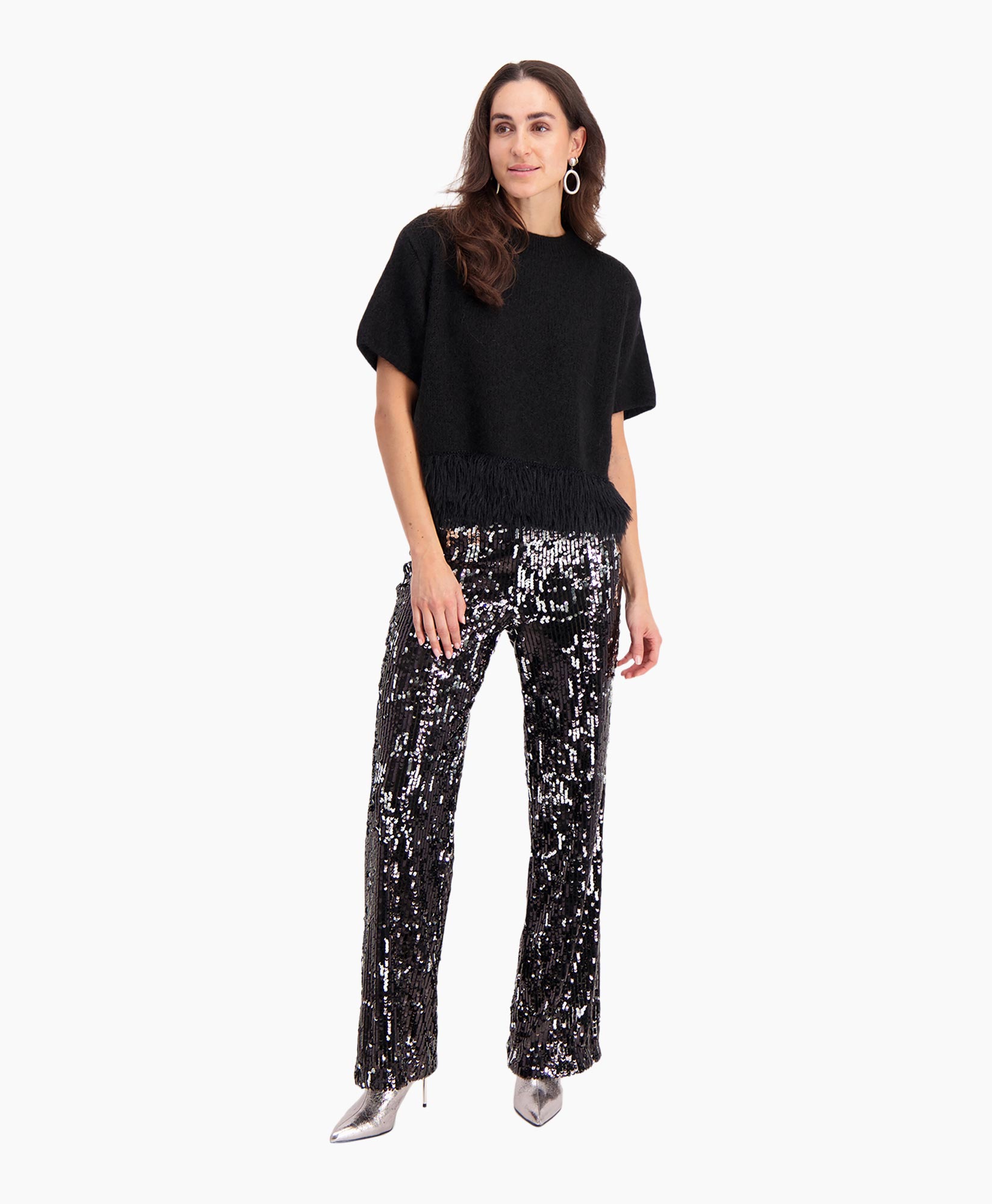 Broek Glitter Zwart