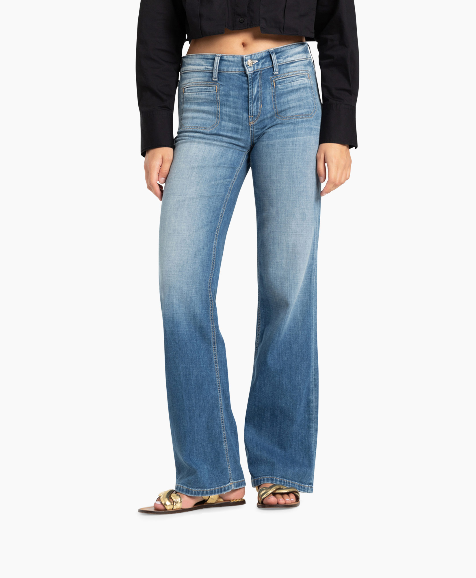 Jeans Tess Wide Leg Licht Blauw Jeans Tess Wide Leg Licht Blauw