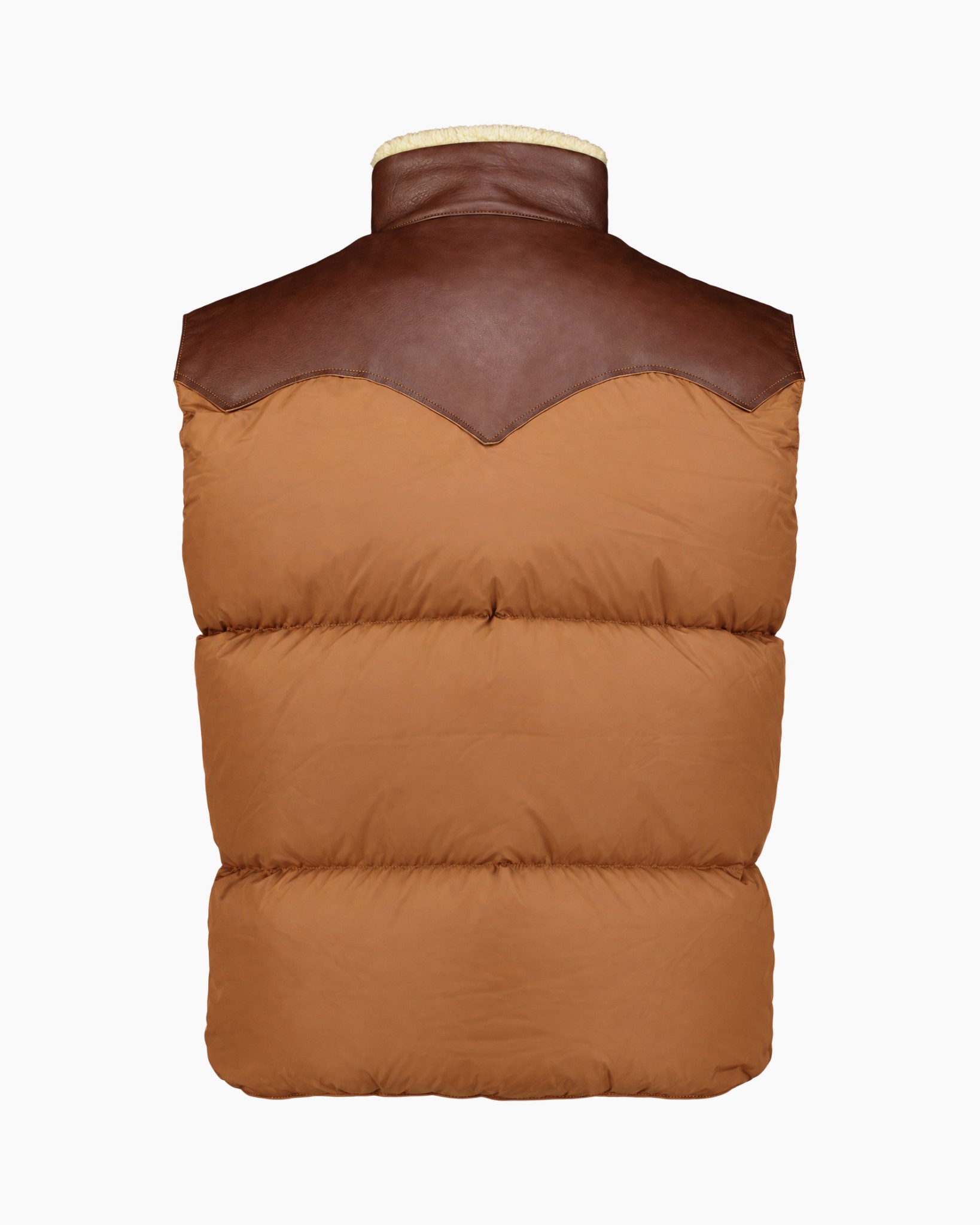 dons vest, tweekleurige, shearling, gequilted, opvulling