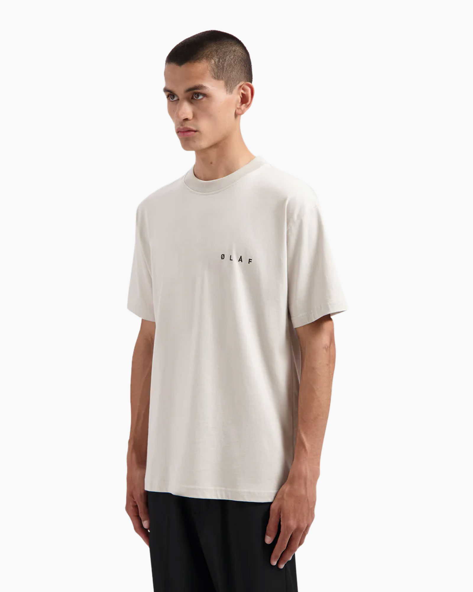 T-shirt Korte Mouw Face Grijs