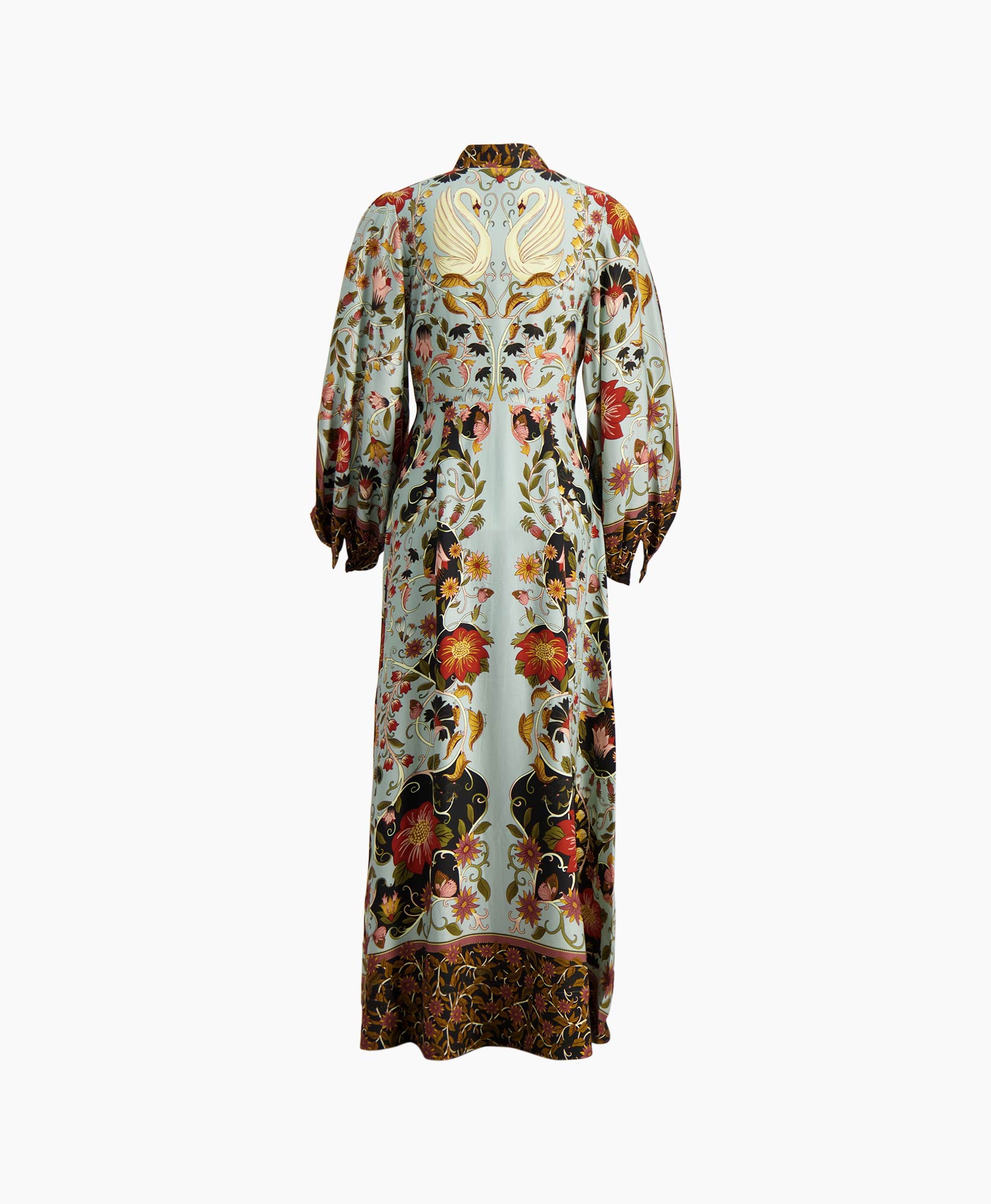 Jurk Flowing Beauty Maxi Blauw Jurk Flowing Beauty Maxi Blauw