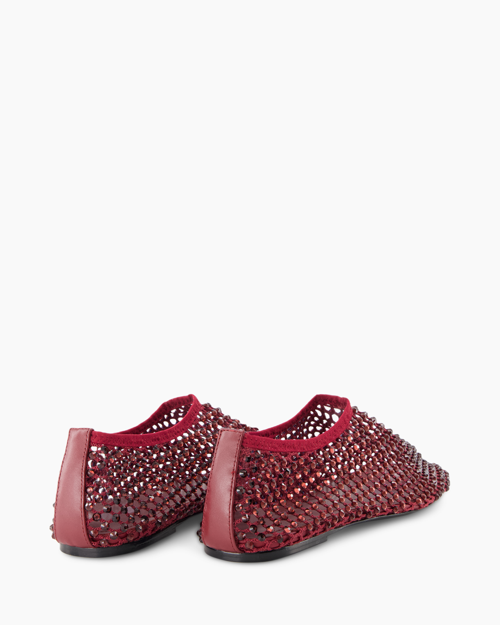 pantoffels, rood, slingback, glinsterend, gaas