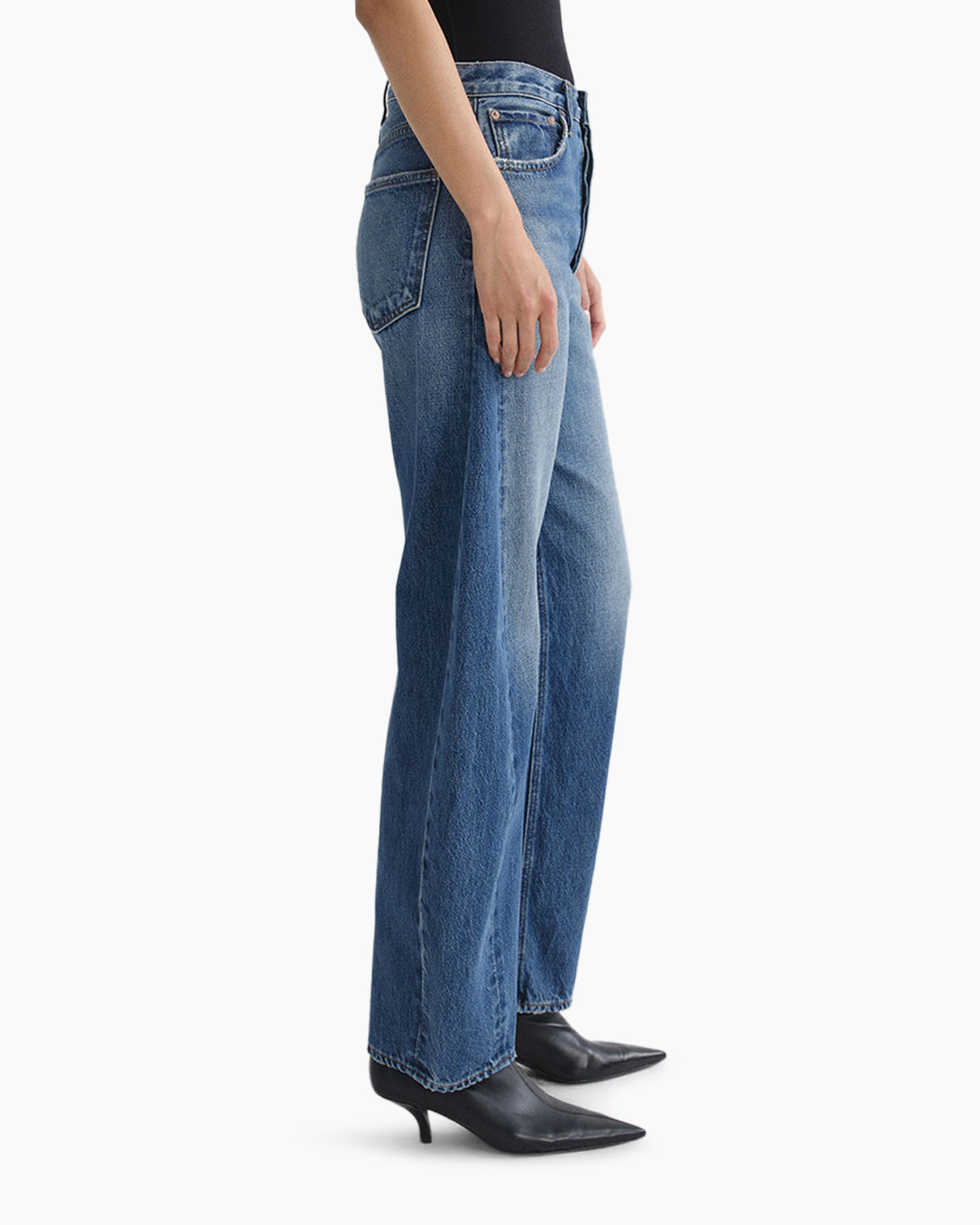d بيع?, denim, blau, broek, wijd type
