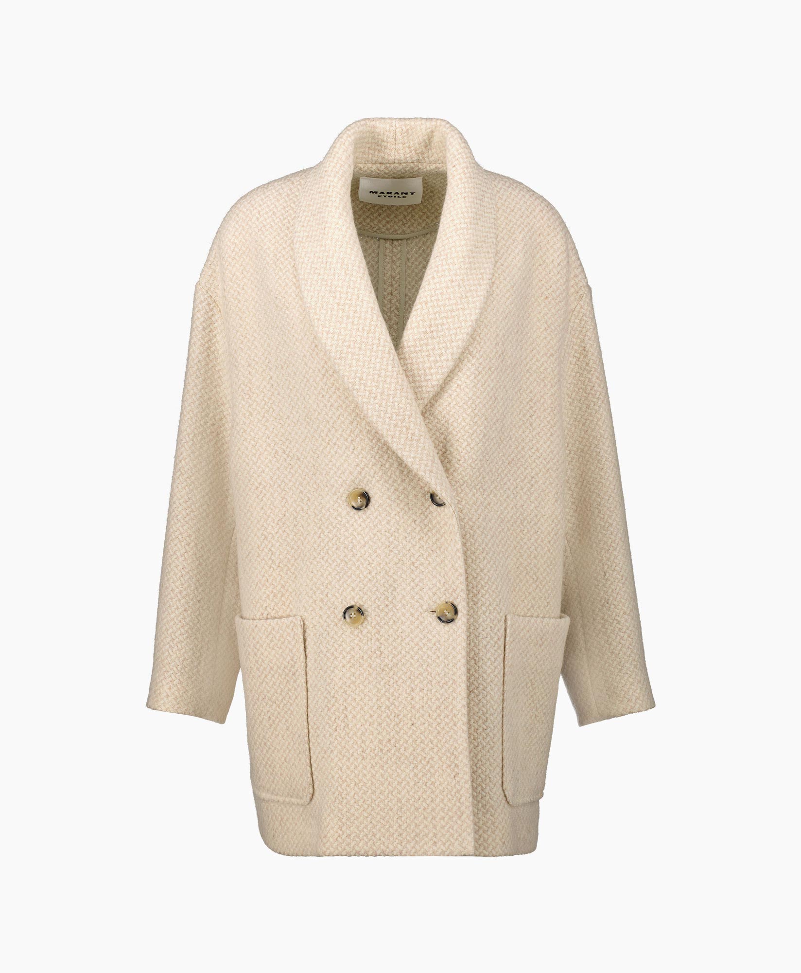 Marant Étoile Wollen Jas Joanina Beige