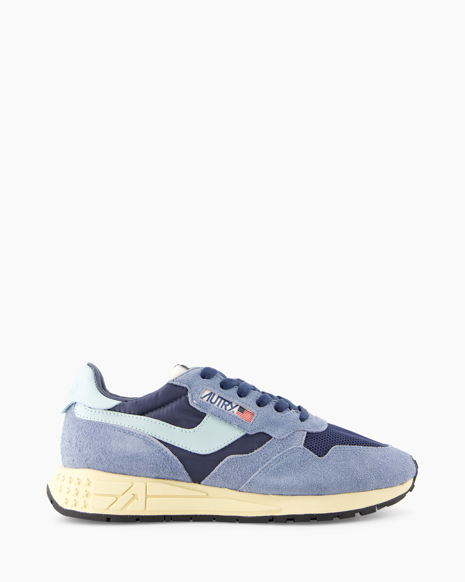 schoenen, sneaker, blauw, suede, mesh