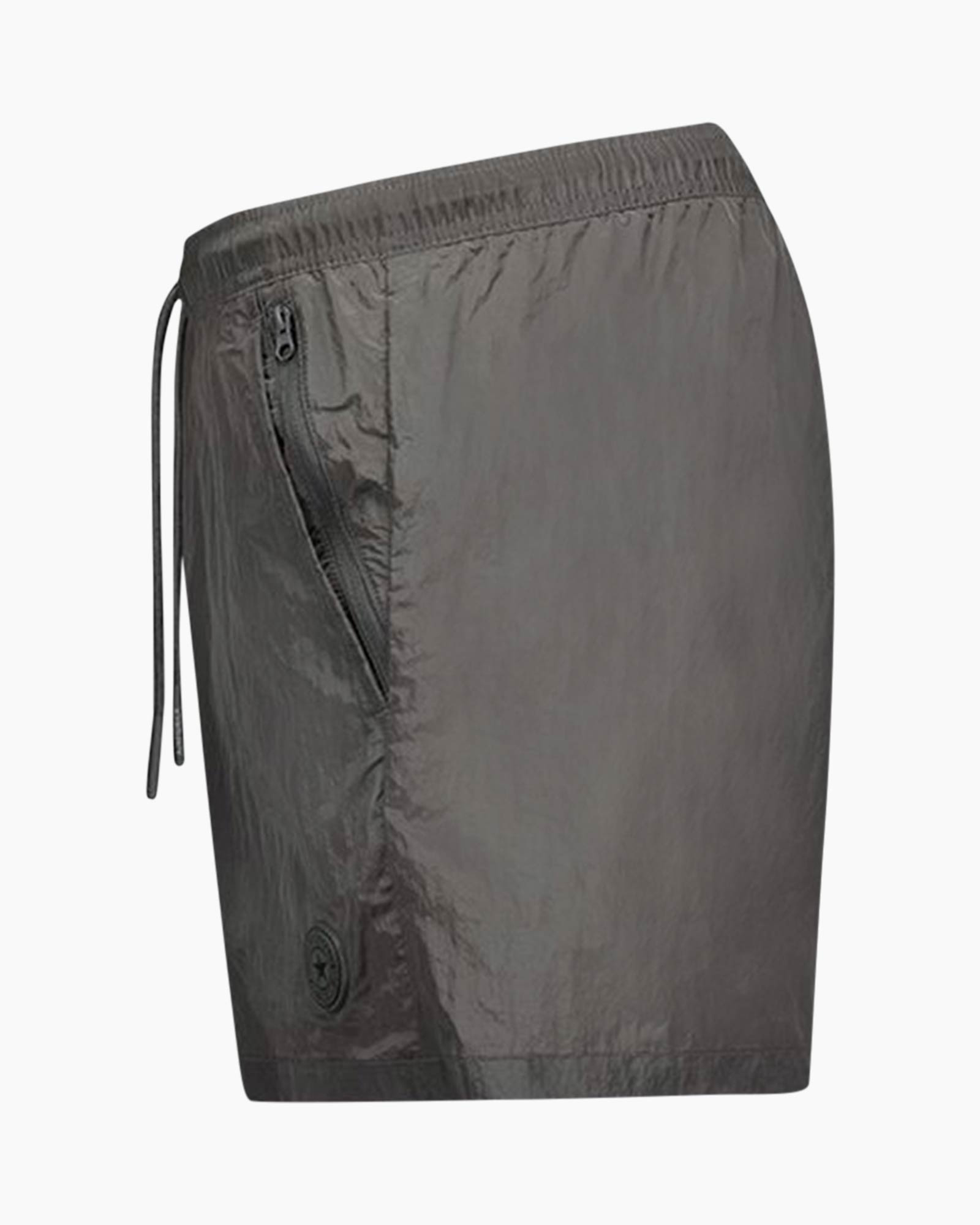 Short Waxed Crincle Swimshort Grijs
