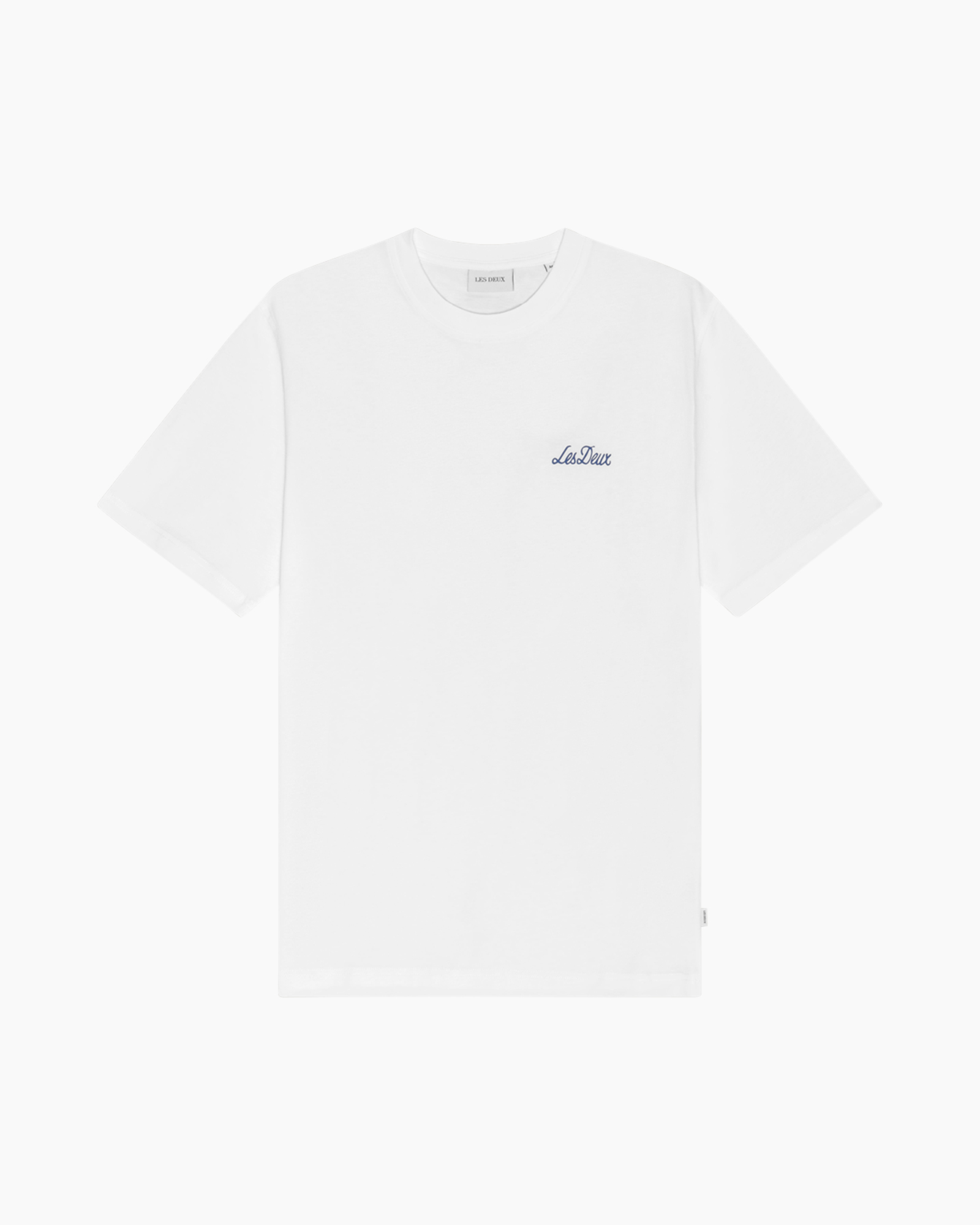 t-shirt, wit, korte mouw, logo tekst, casual kleding