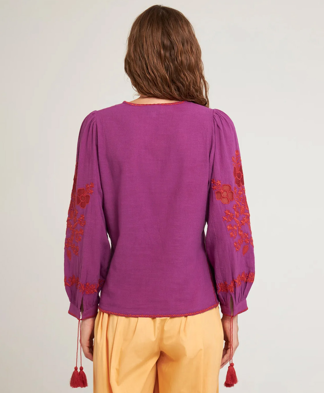Antik Batik Blouse Vani1blo Bordeaux