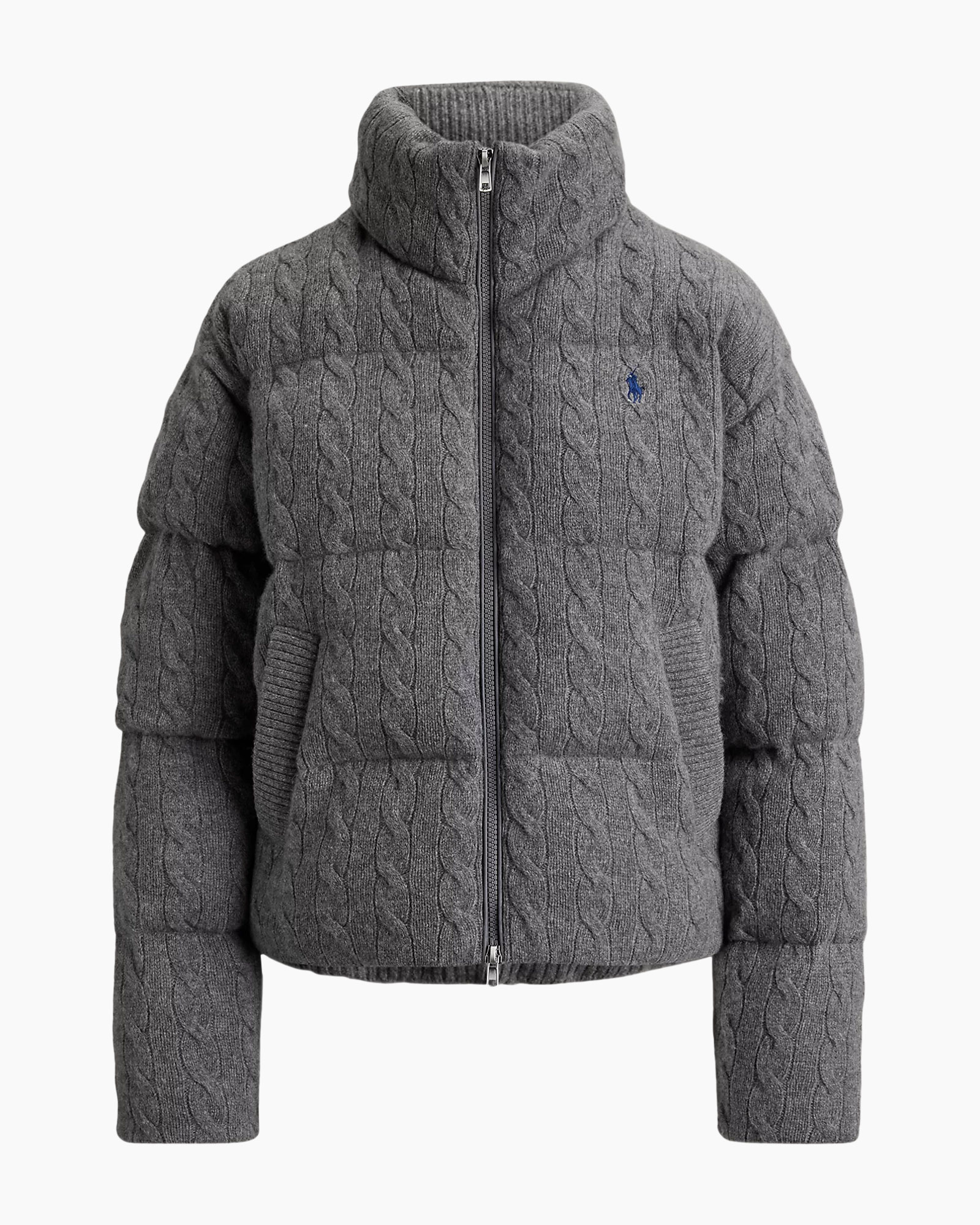 veste, puffer, breipulu, rits, grijs