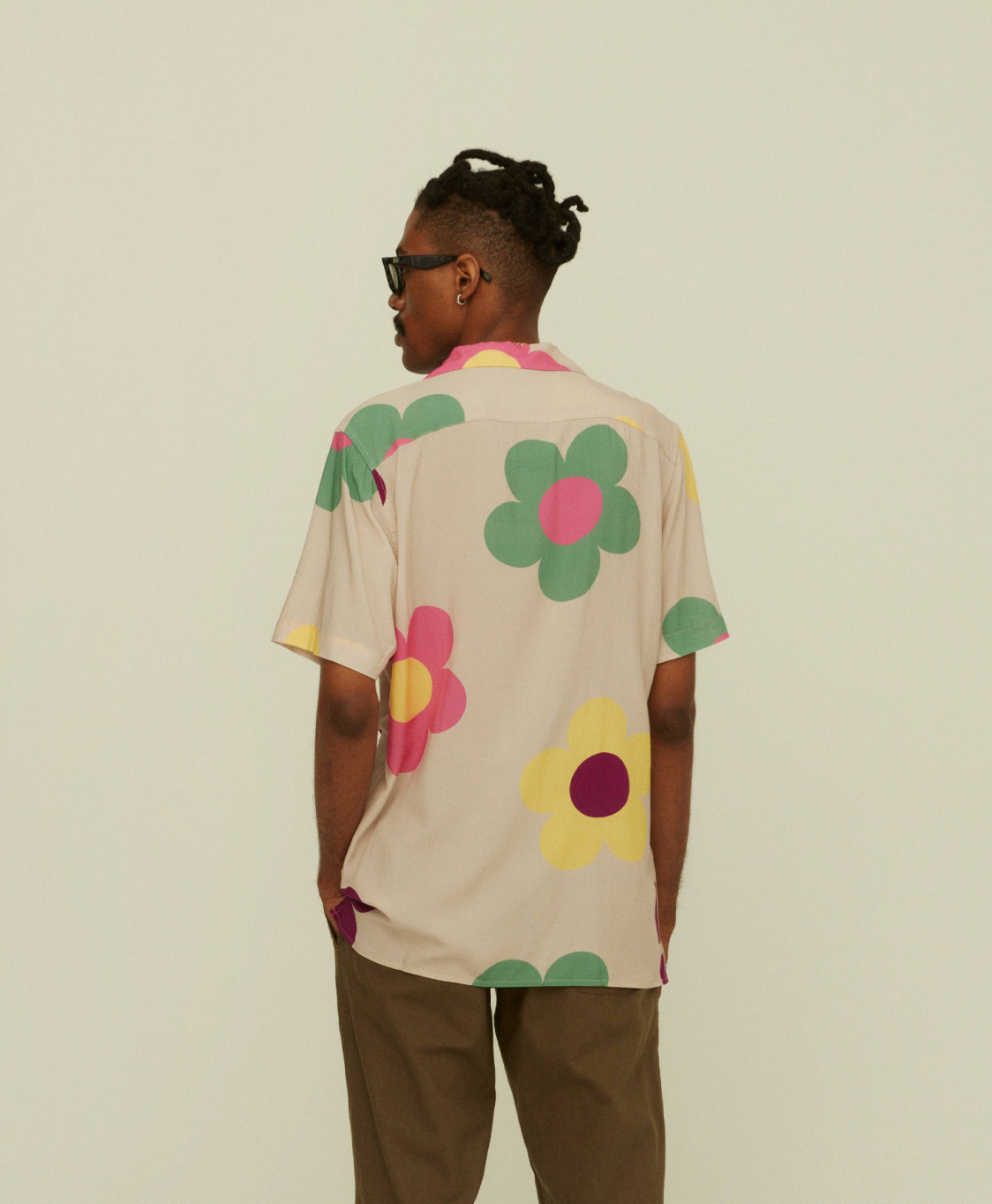 Oas Overshirt Daisy Print + 2 Kleurig
