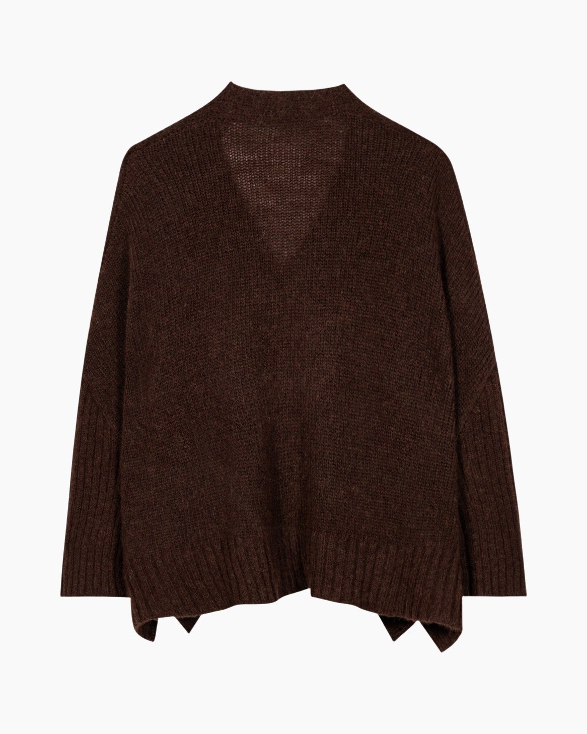 vestem, breipf?, brown, oversized, textured knit