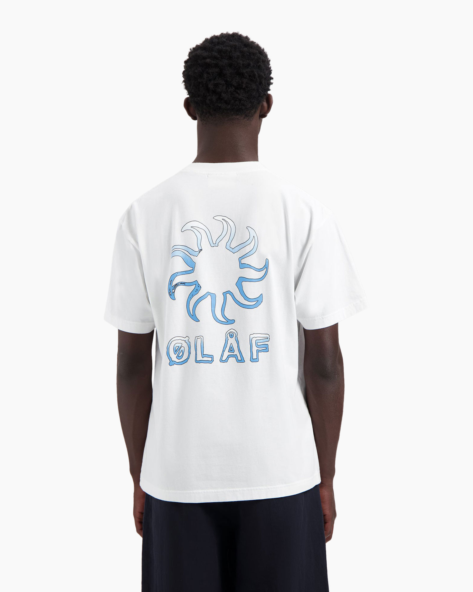 T-shirt Korte Mouw Gradient Sun Off White