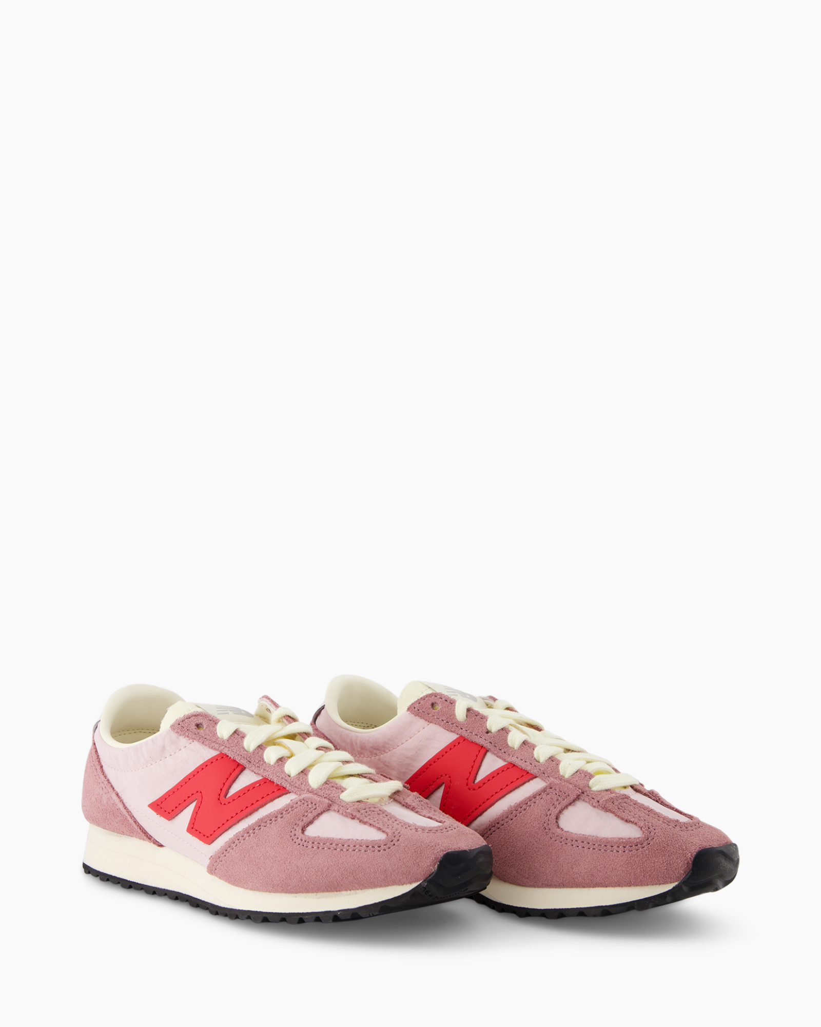 sneaker, hardloopschoen, roze, suede, athletische schoen
