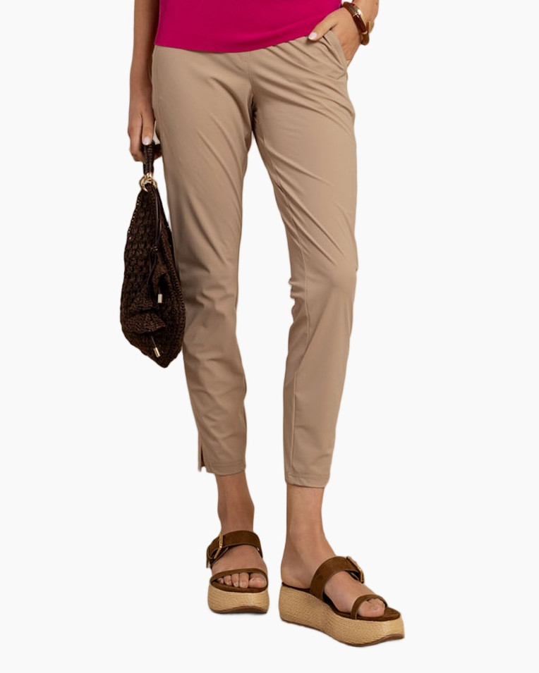 pants, joggers, beige, drawstring, slim-fit