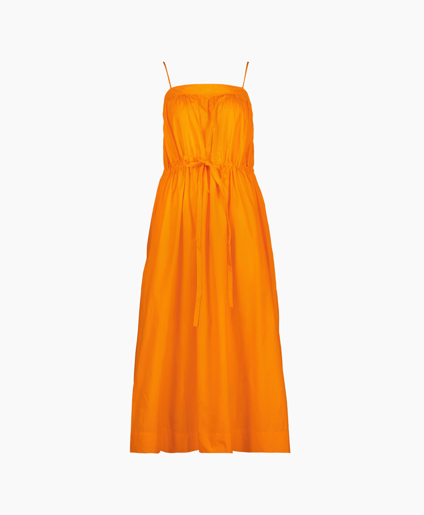Ganni Maxi Jurk F7706 Oranje