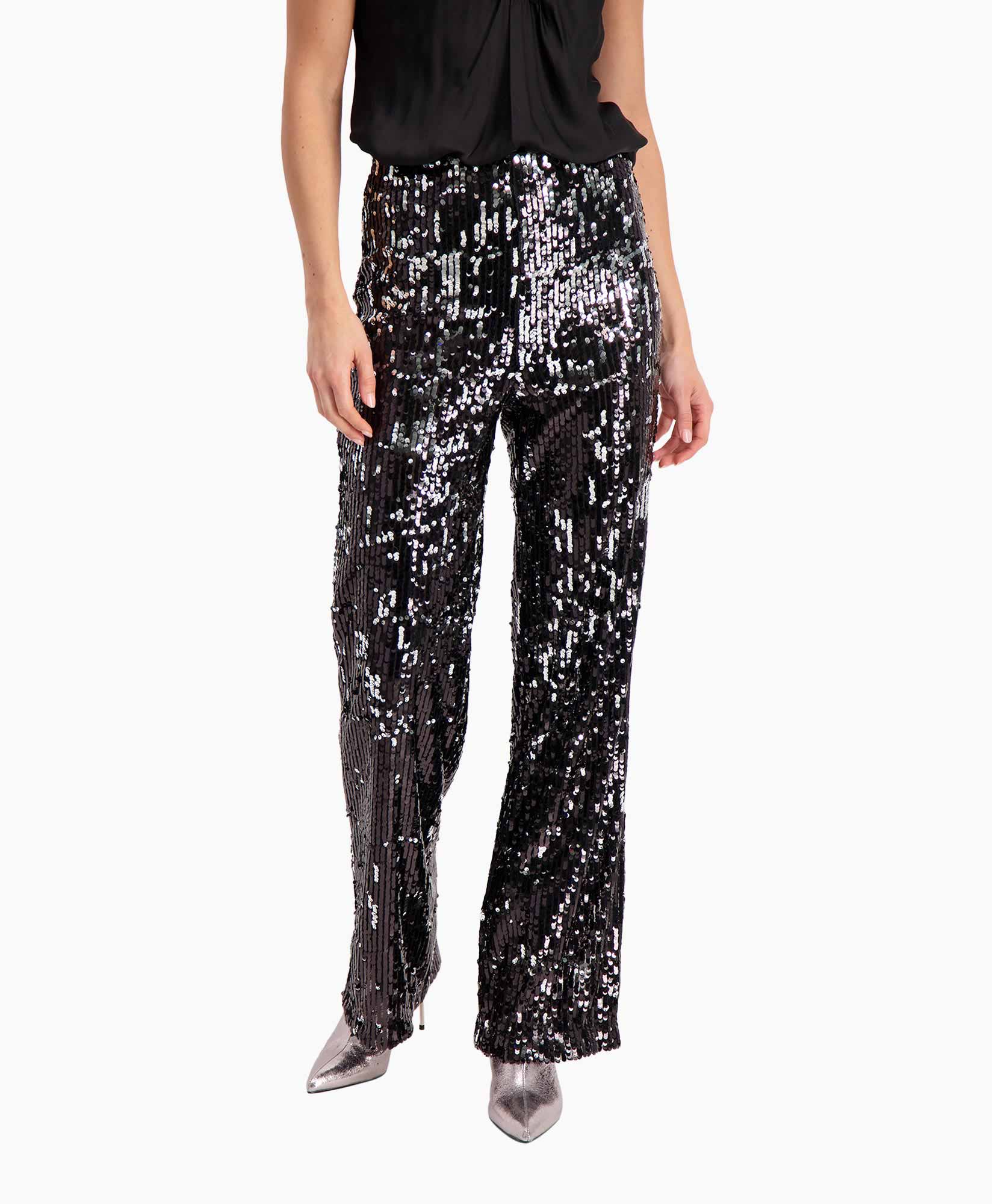 Broek Glitter Zwart